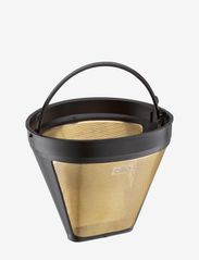 cilio - Permanent coffee filter size 4 in gold - kaffebryggare - gold - 0