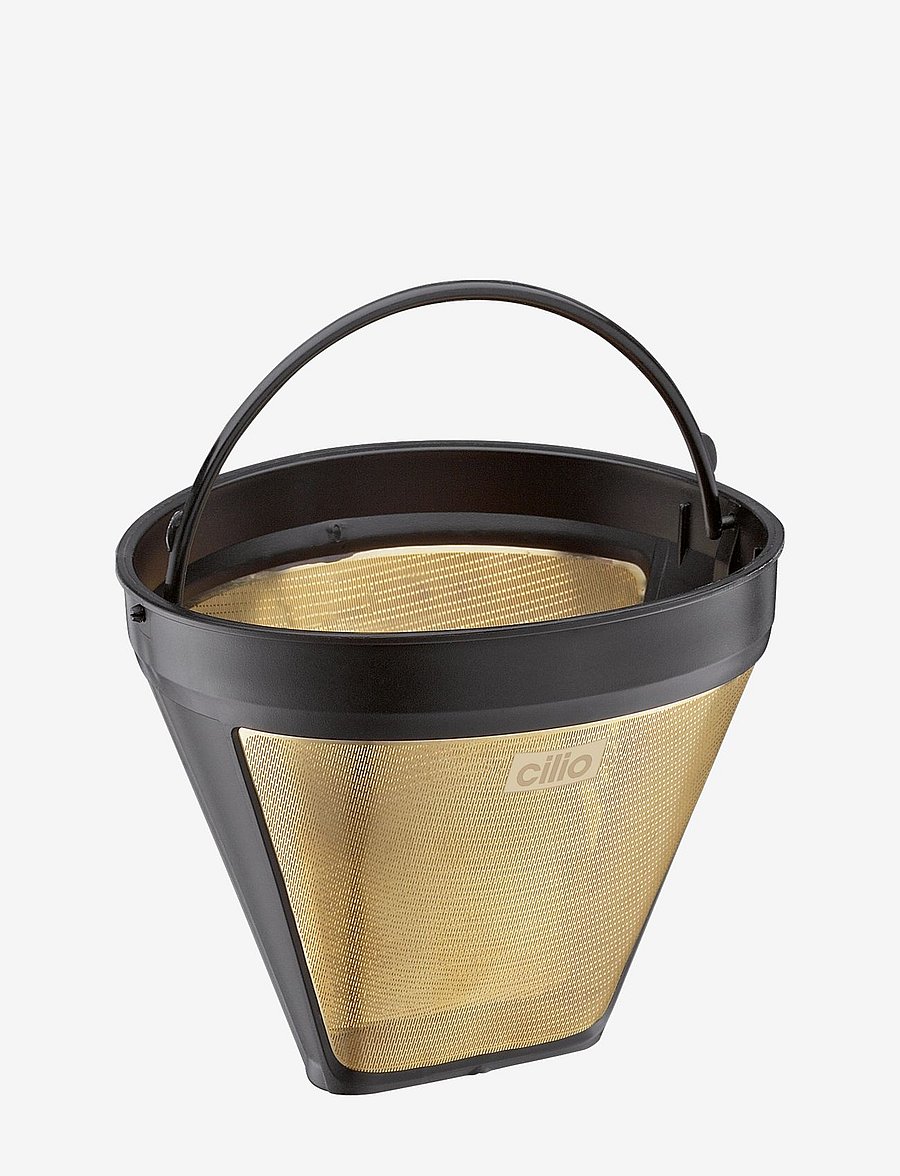 cilio - Permanent coffee filter size 4 in gold - kaffeefilter & zubehör - gold - 0