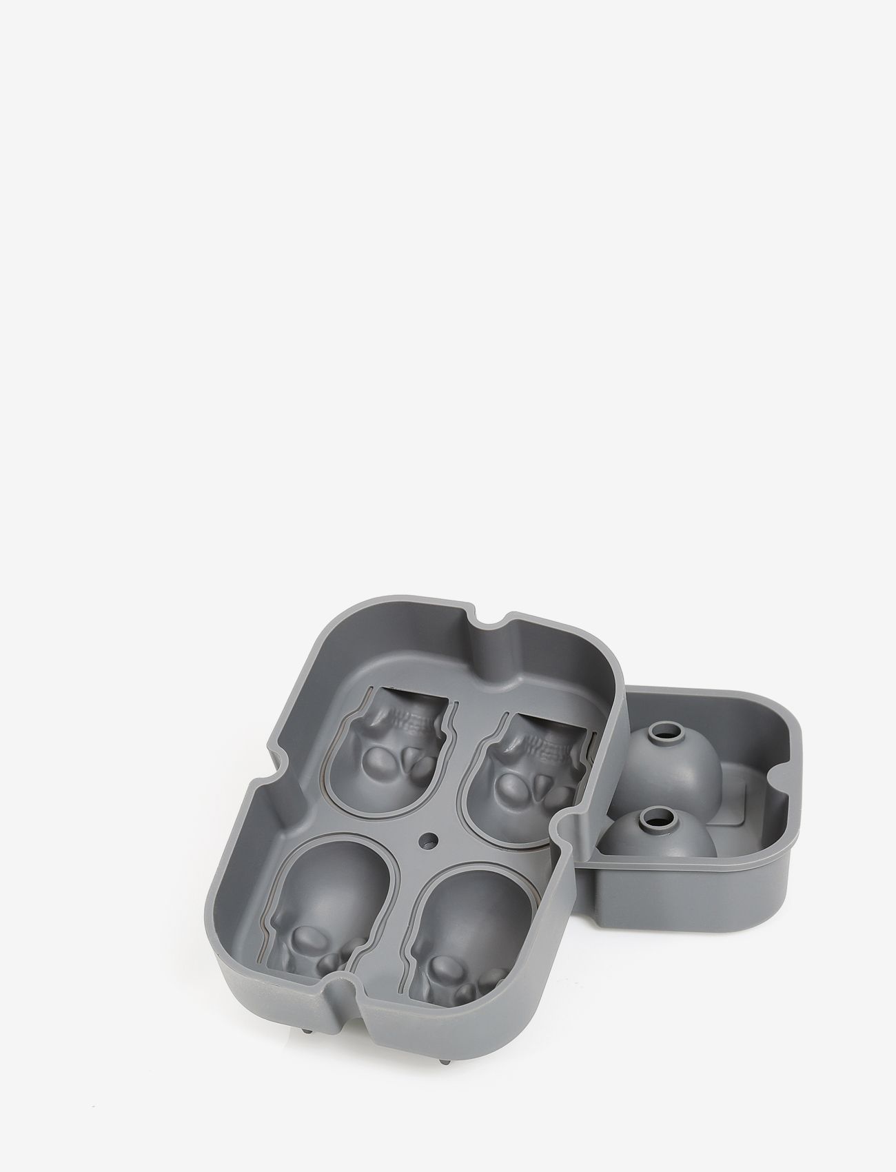 cilio Isterning Kranie Form, 8.5X 4.5X 11.5 cm, Dining & Table Accessories, Grau - Ice Trays, Homeware