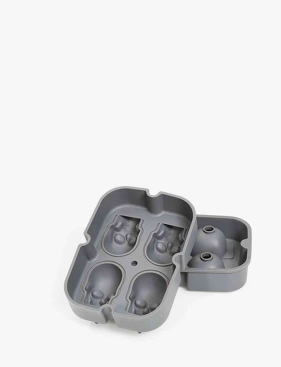 cilio - Ice cube skull shape - eiswürfelbehälter - grey - 0