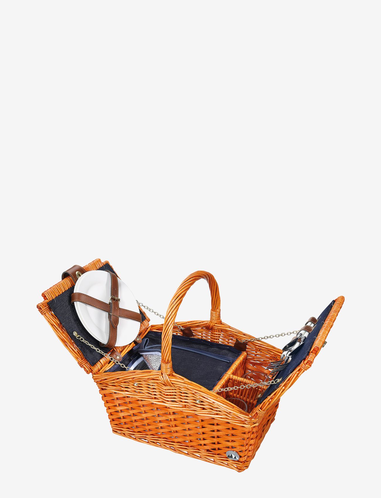 cilio - Picnic basket SALERNO - tilbehør til piknik - reddish brown - 1
