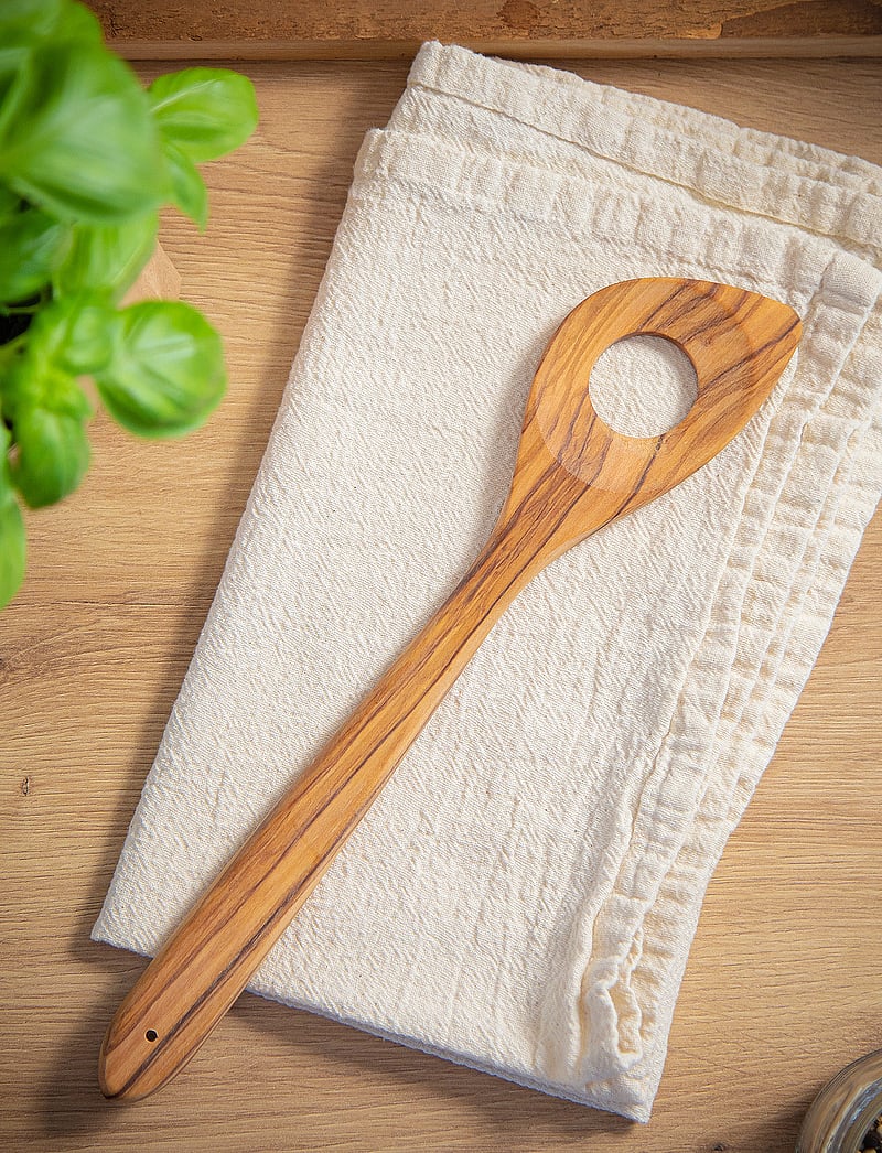 cilio - Cooking spoon with hole TOSCANA - lepels en pollepels - olive wood - 0