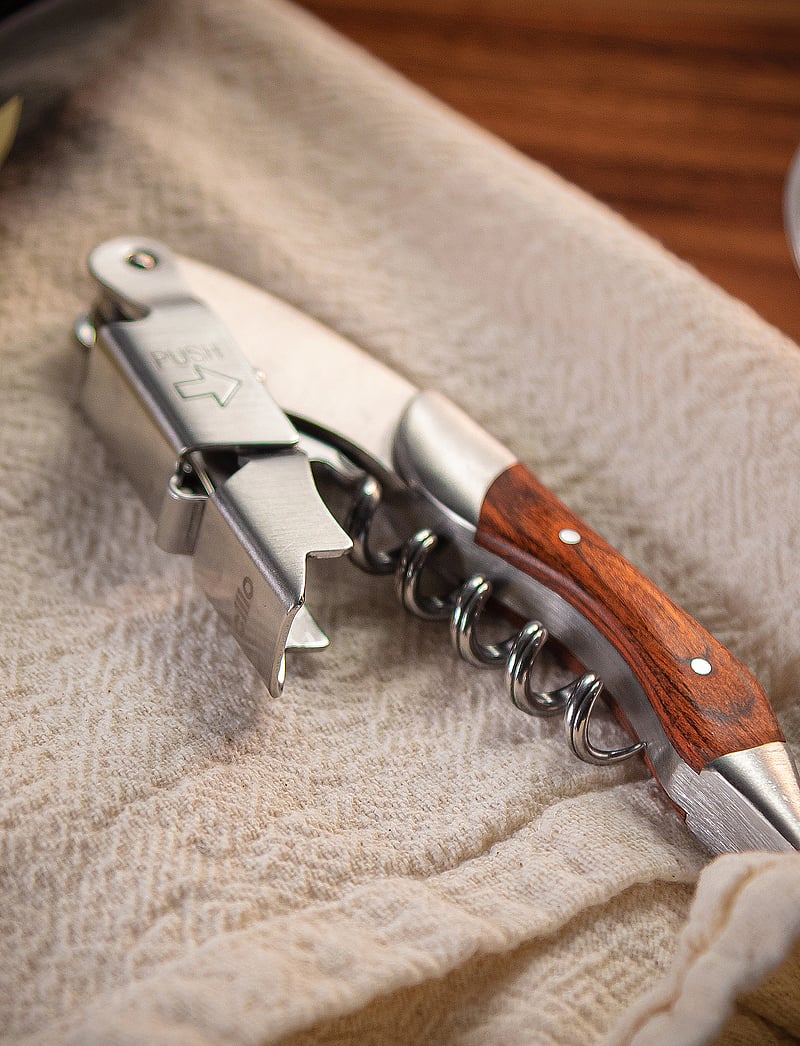 cilio - Waiter knife LEGNO - bottle openers & wine stoppers - reddish brown - 0