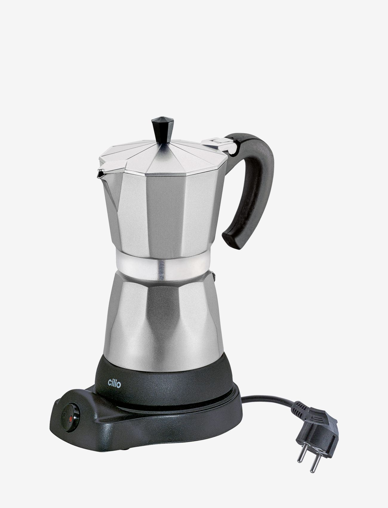 cilio - electric coffee maker "Classico" - moka gryter - aluminum - 0