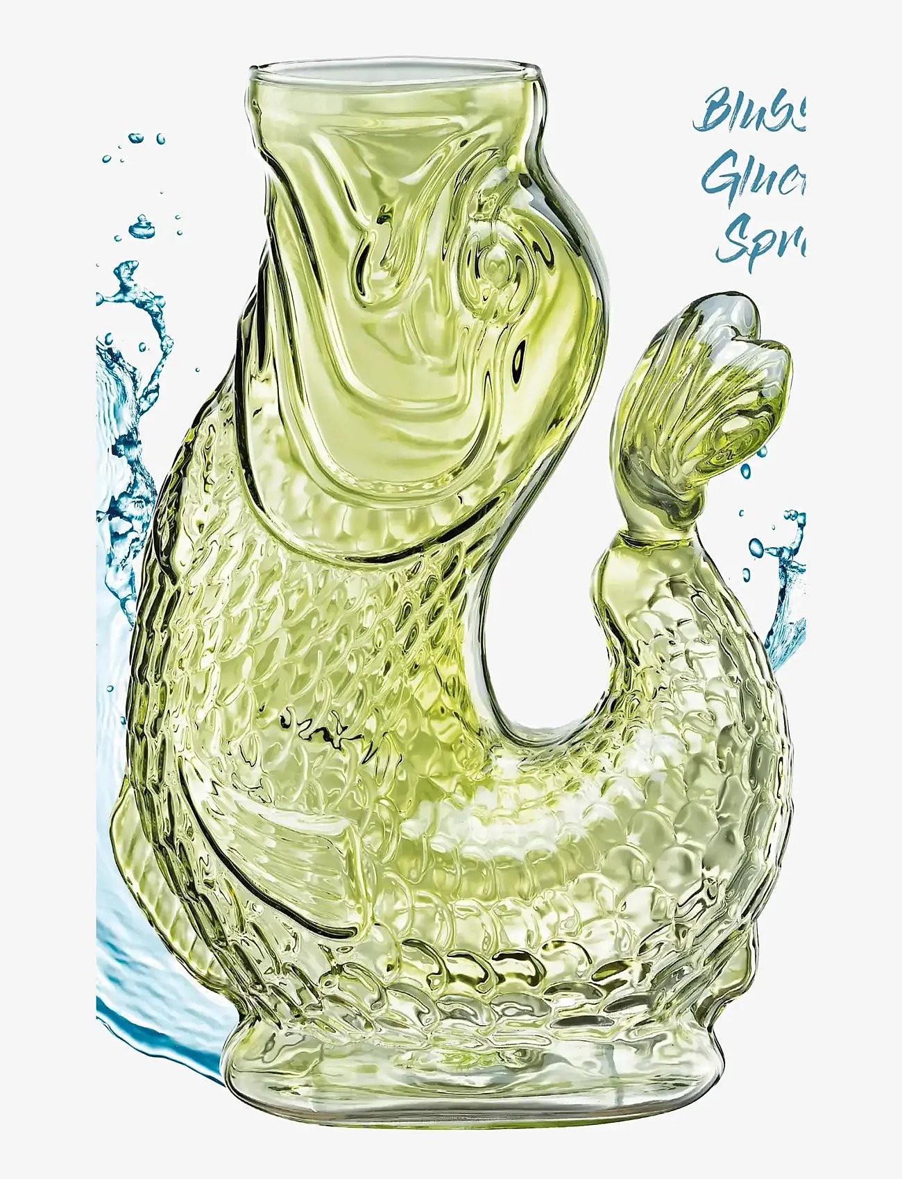 cilio - Vandkaraffel fisk, grøn, glas, NEMO - vandkarafler - green - 1
