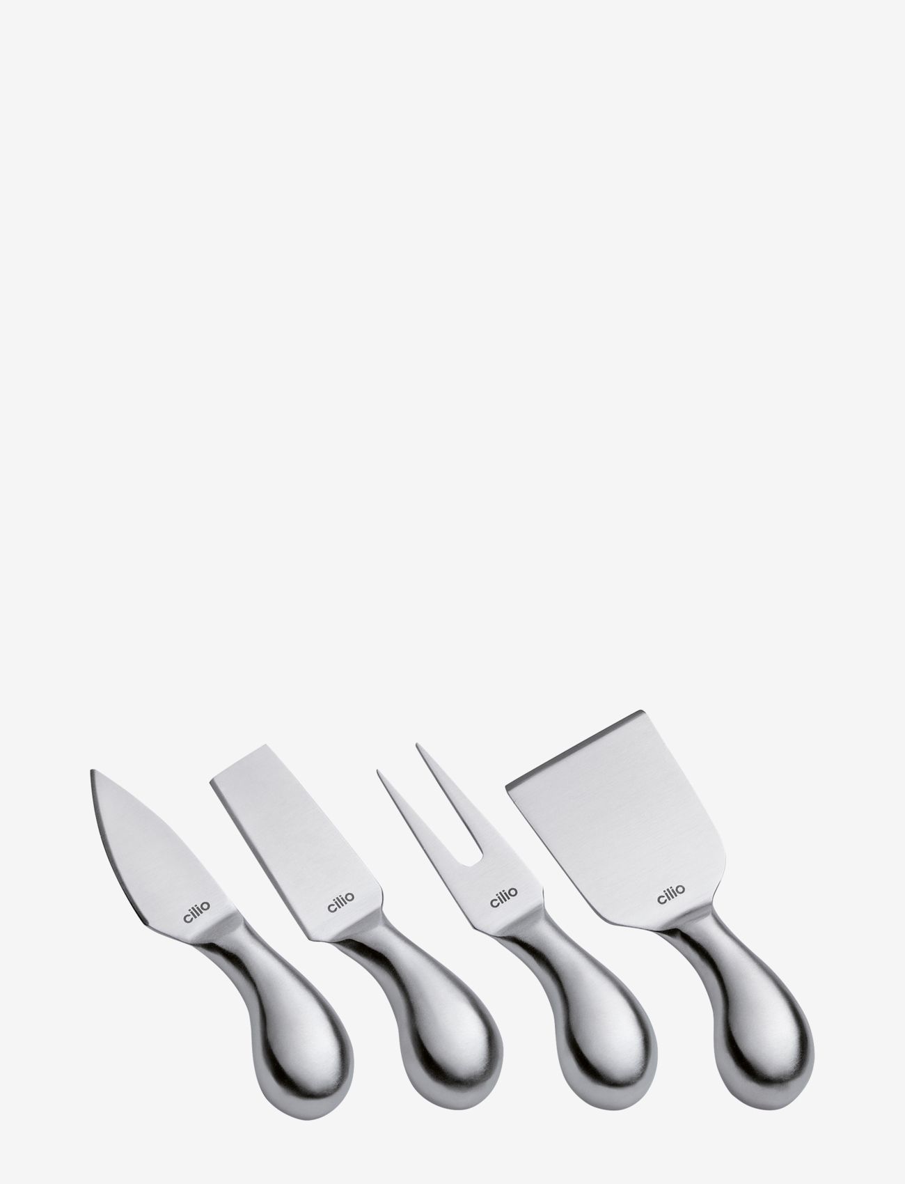 CILIO Osteknivsæt 4 Stk. I Gavesæske Piave Silber - One Size - Unisex