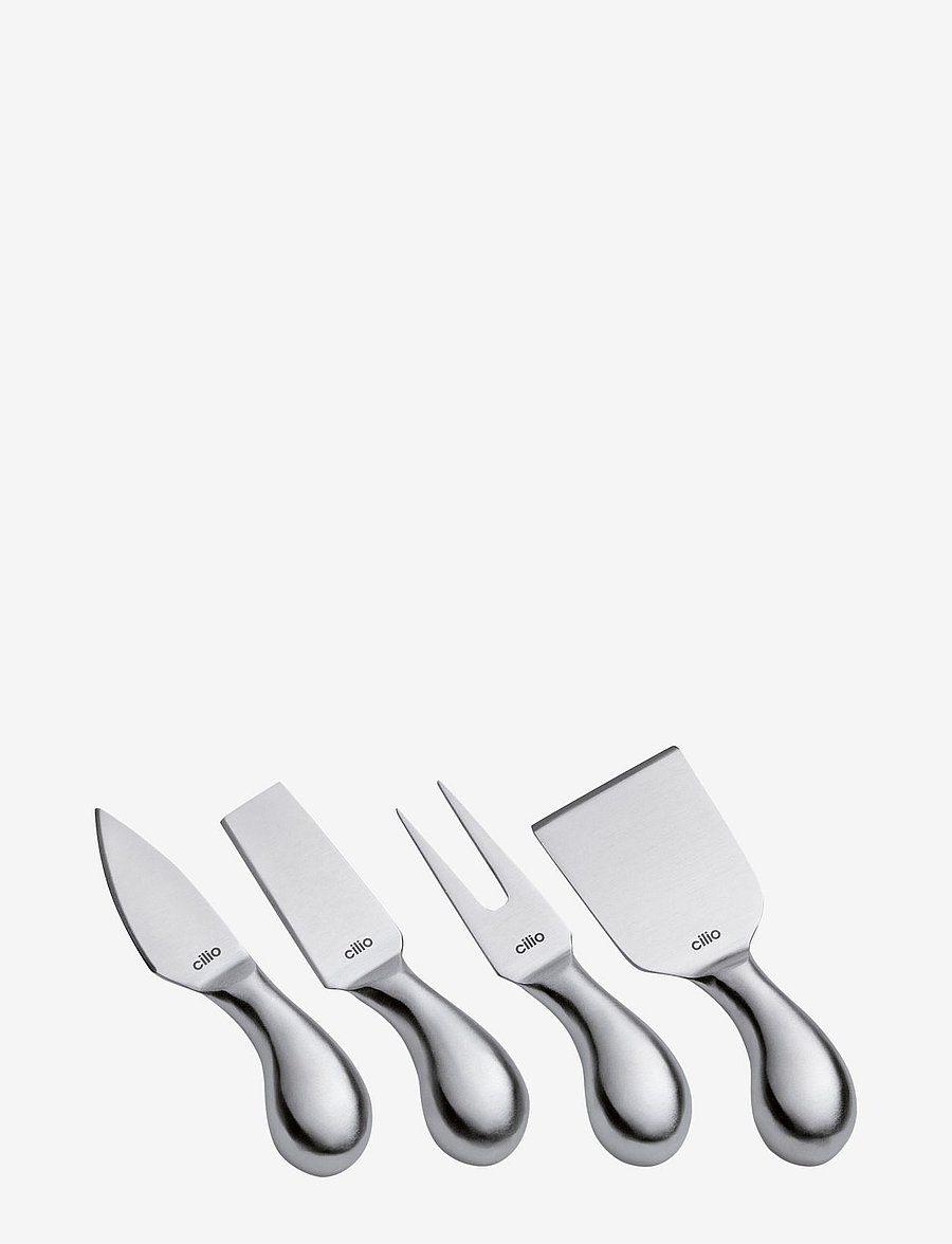 cilio - Osteknivsæt 4 stk. i gavesæske PIAVE - laveste priser - satin stainless steel - 0