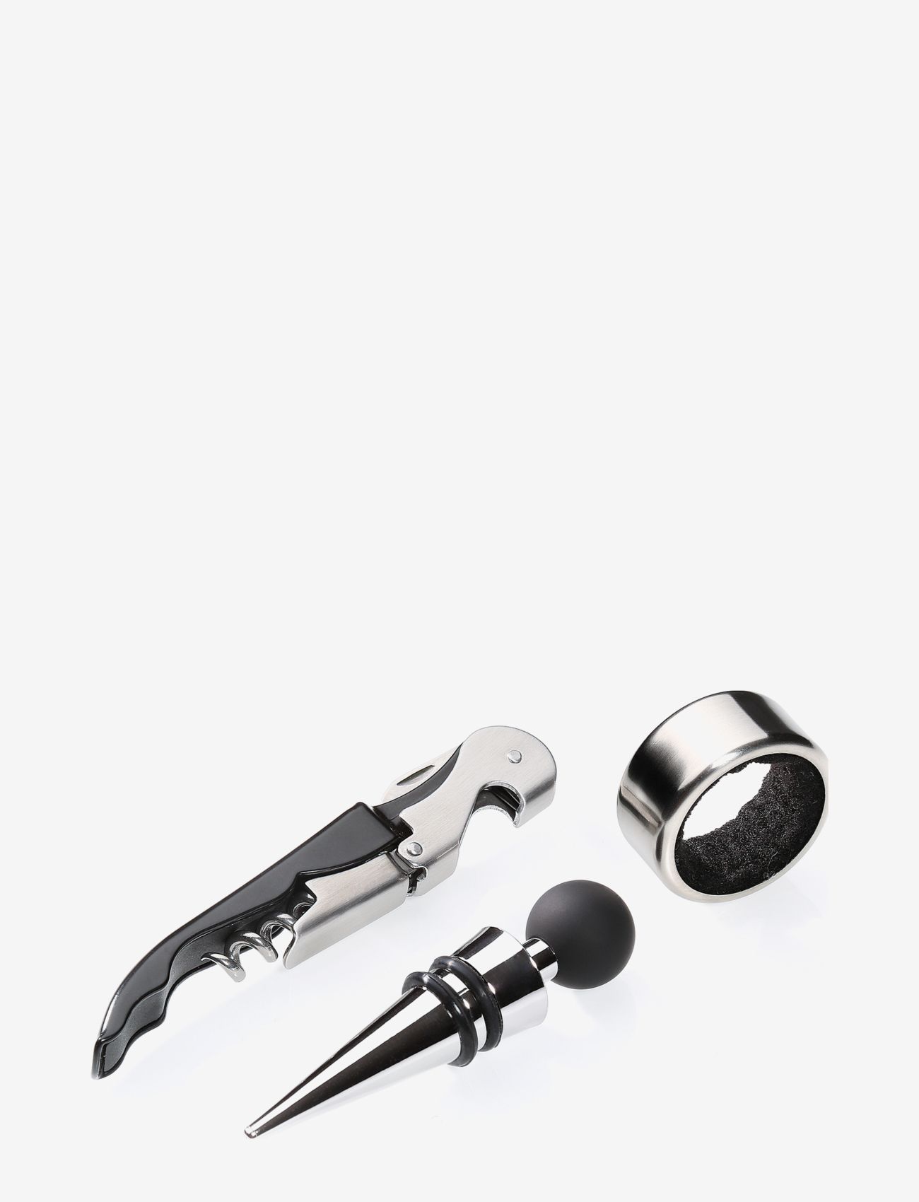 cilio - Wine set 3 pcs. BARDOLINO - butelių atidarytuvai ir vyno butelių kamščiai - stainless steel - 1