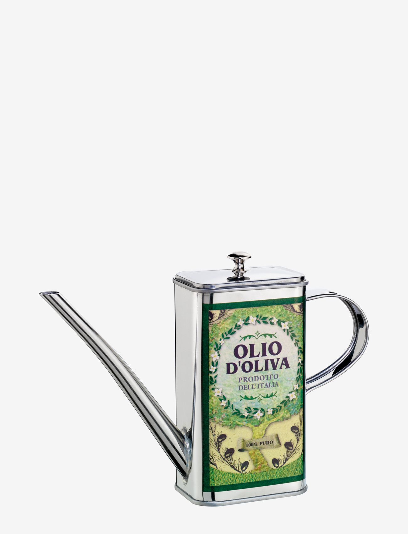cilio Oil drizzler OLIO - Father's Day gifts - POLISHED STAINLESS STEEL / silver