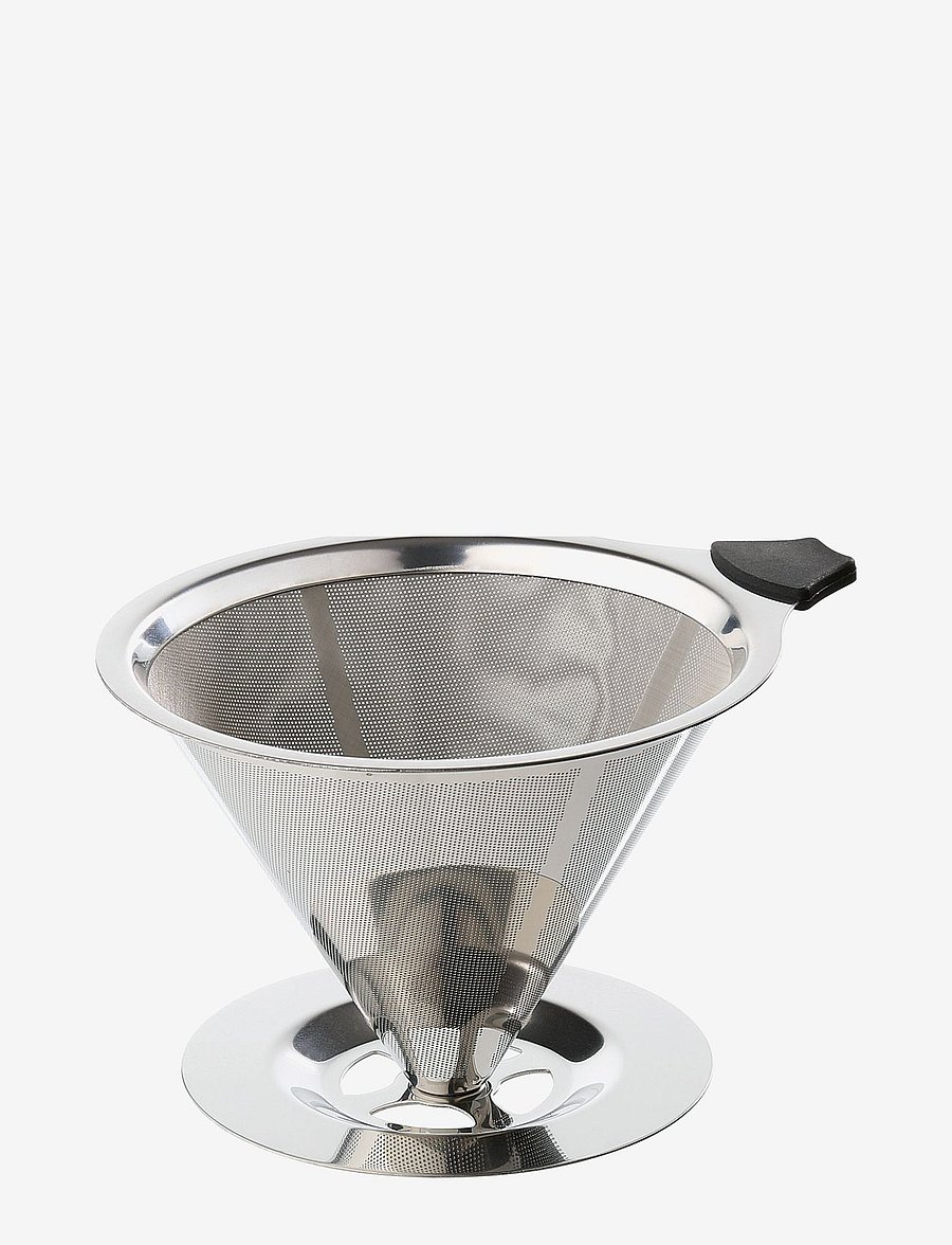 cilio - Permanent filter for coffee w.base STAINLESS STEEL - kohvimasinad - polished stainless steel - 0