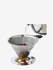cilio - Permanent filter for coffee w.base STAINLESS STEEL - die niedrigsten preise - polished stainless steel - 1