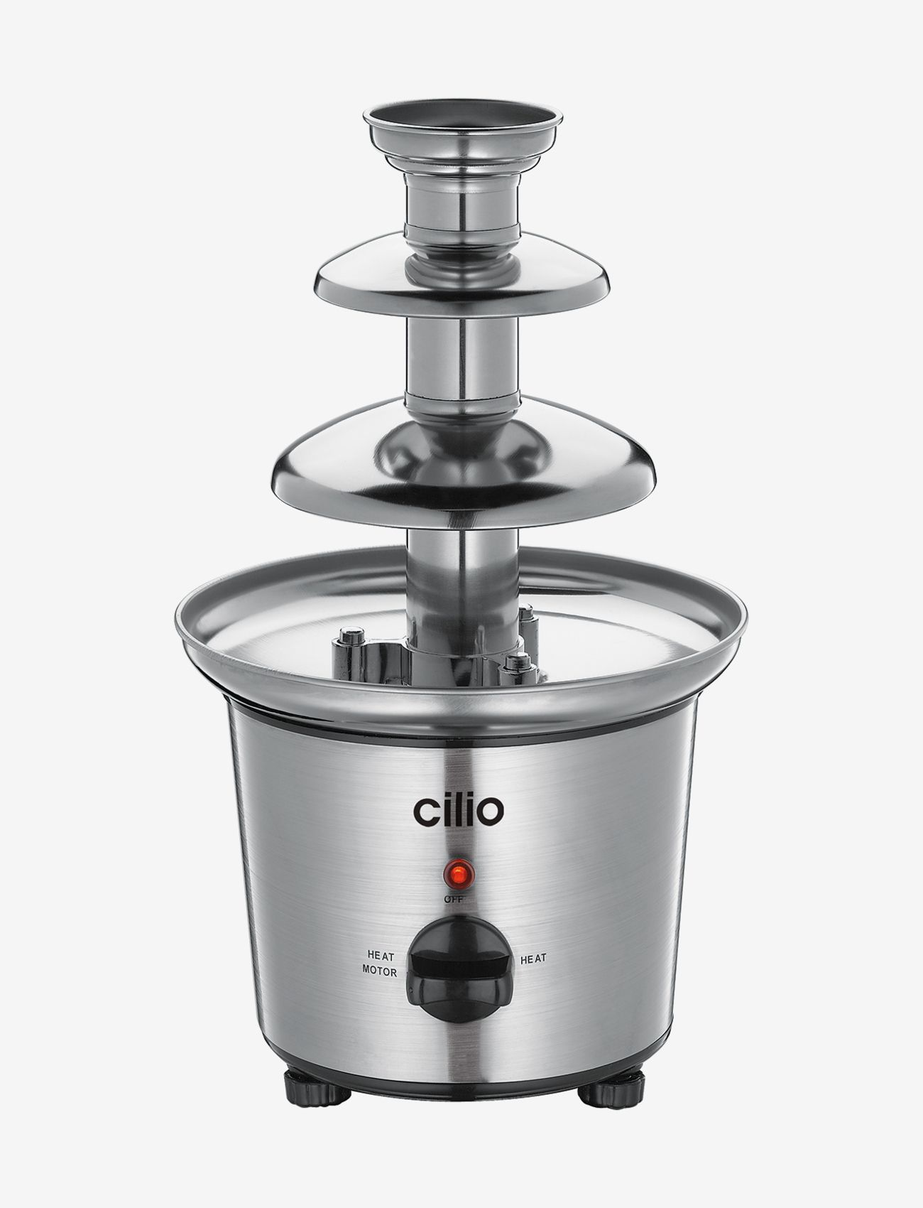 cilio - Chocolate fountain PERU - fondue set - satin stainless steel - 1