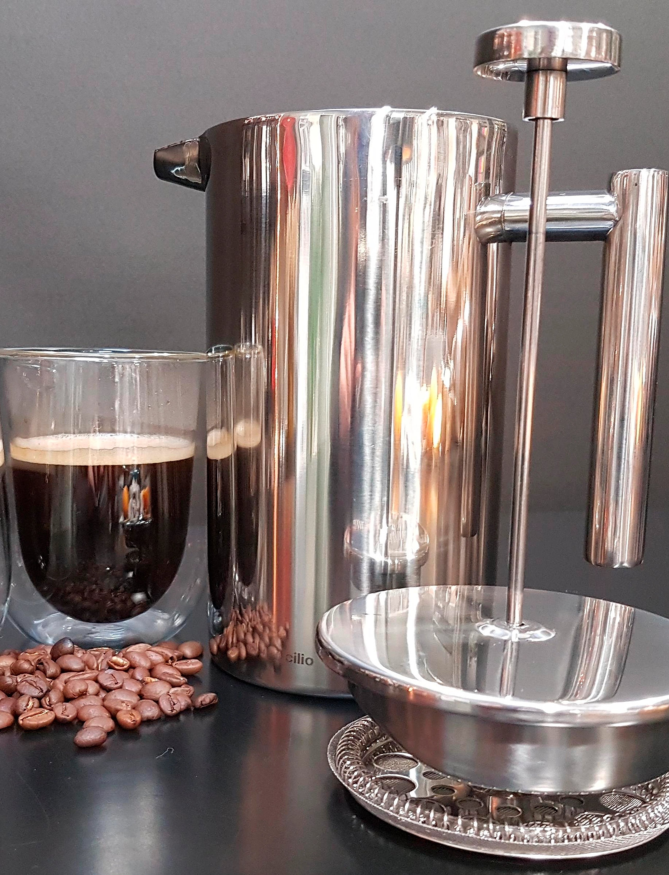 cilio Stempelkande Sara 0,7L, 6 Kopper, 6 CUPS, Silver, Kaffemaskiner > Kaffepresse, Unisex