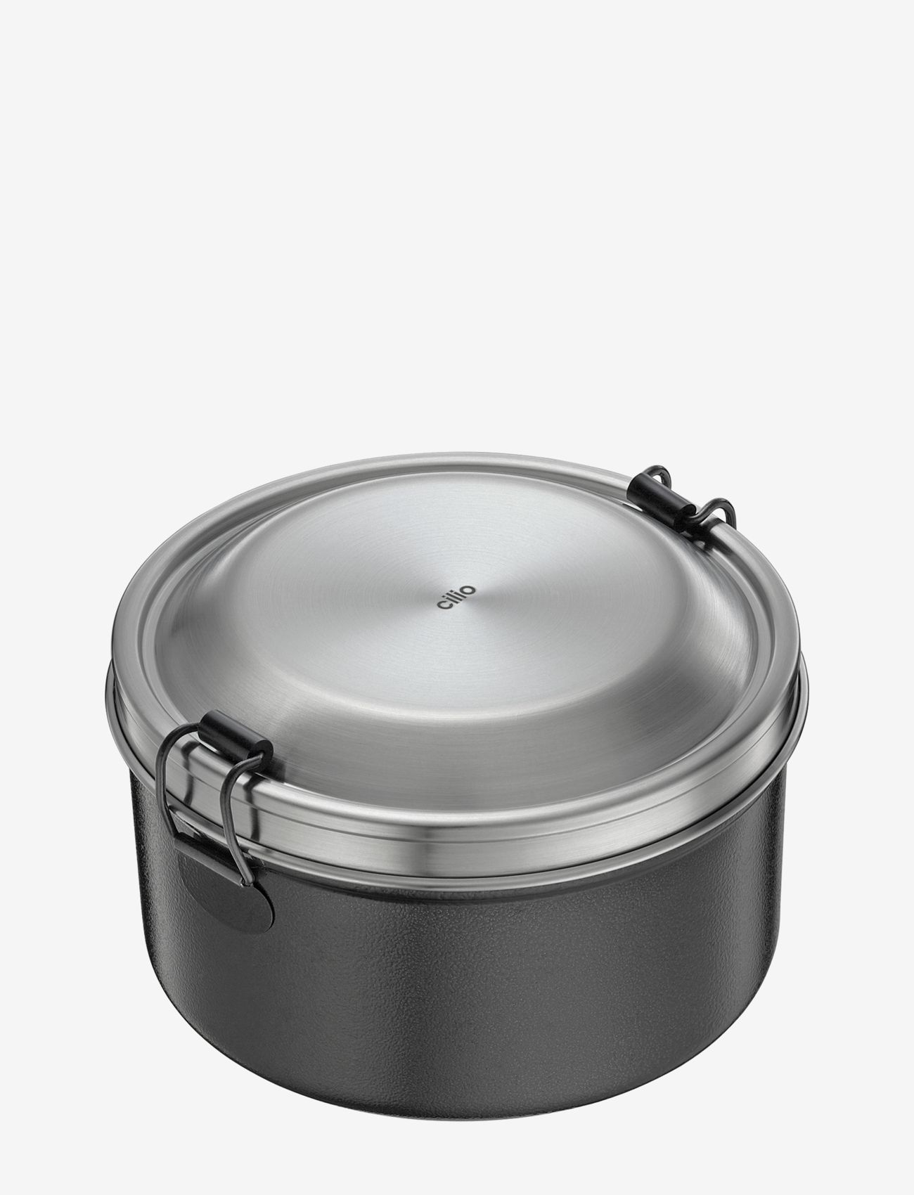 cilio - Lunch box MONTE round, black - najniższe ceny - grey - 0