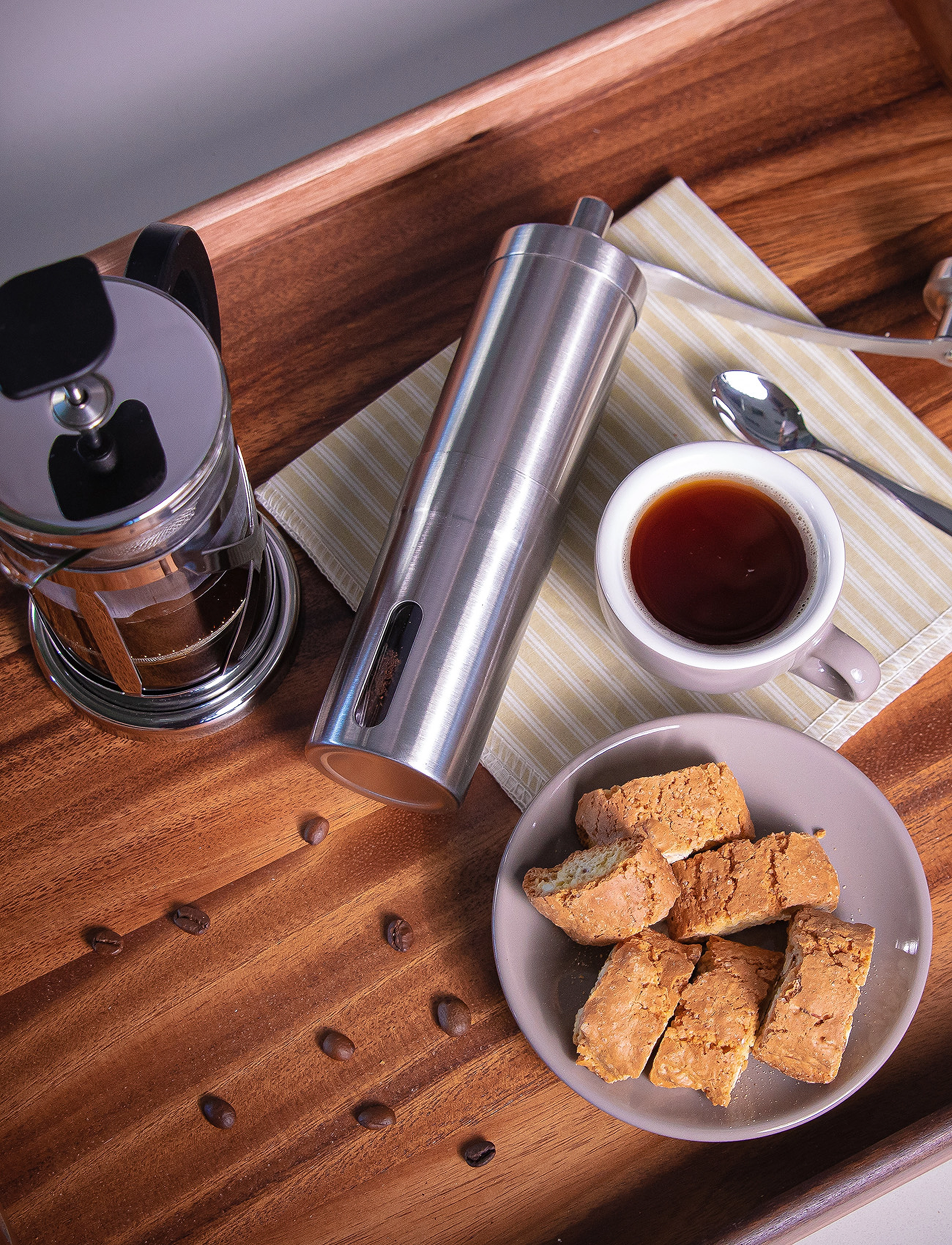 cilio Kaffemølle Aroma, 21X 5 cm, Coffee Makers, Silber - Grinders, Homeware