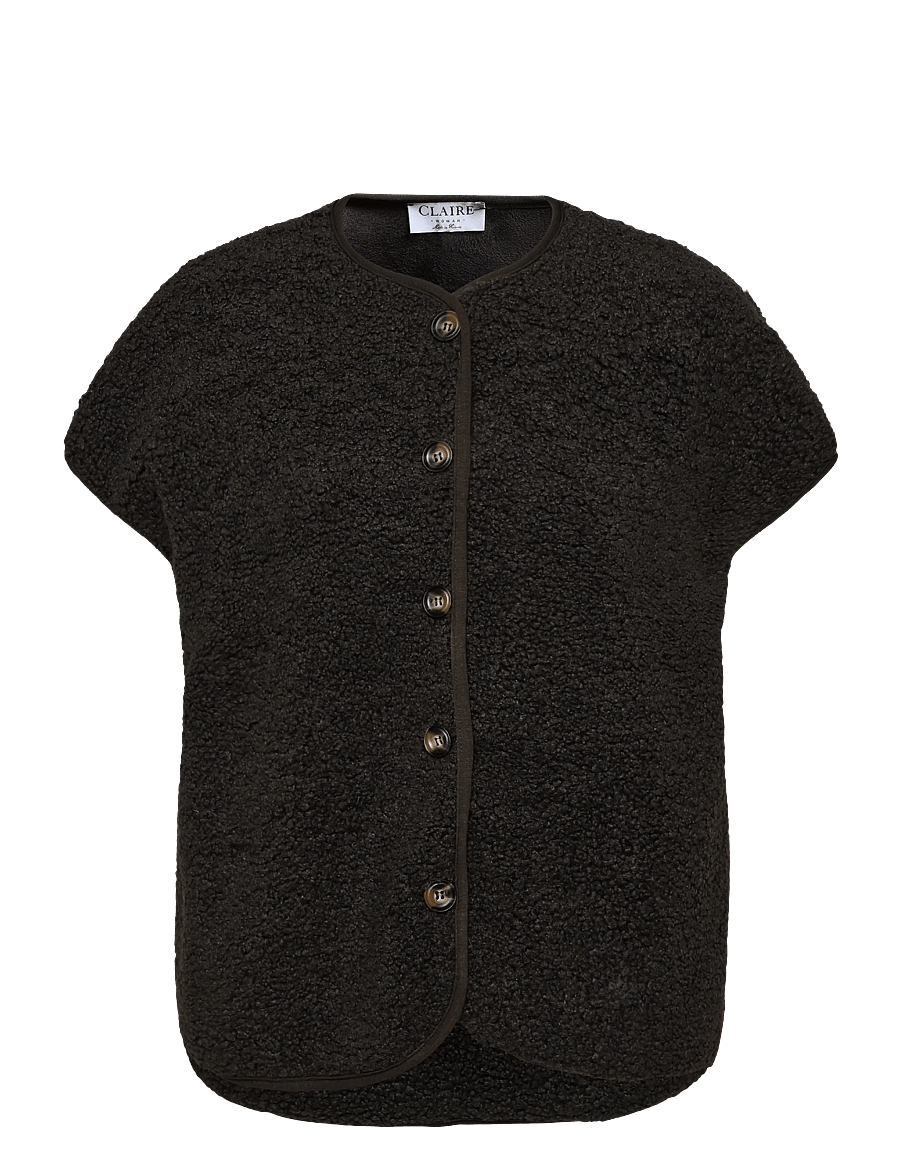 Claire Woman - Cworia - fleece- och teddyvästar - chocolate - 0