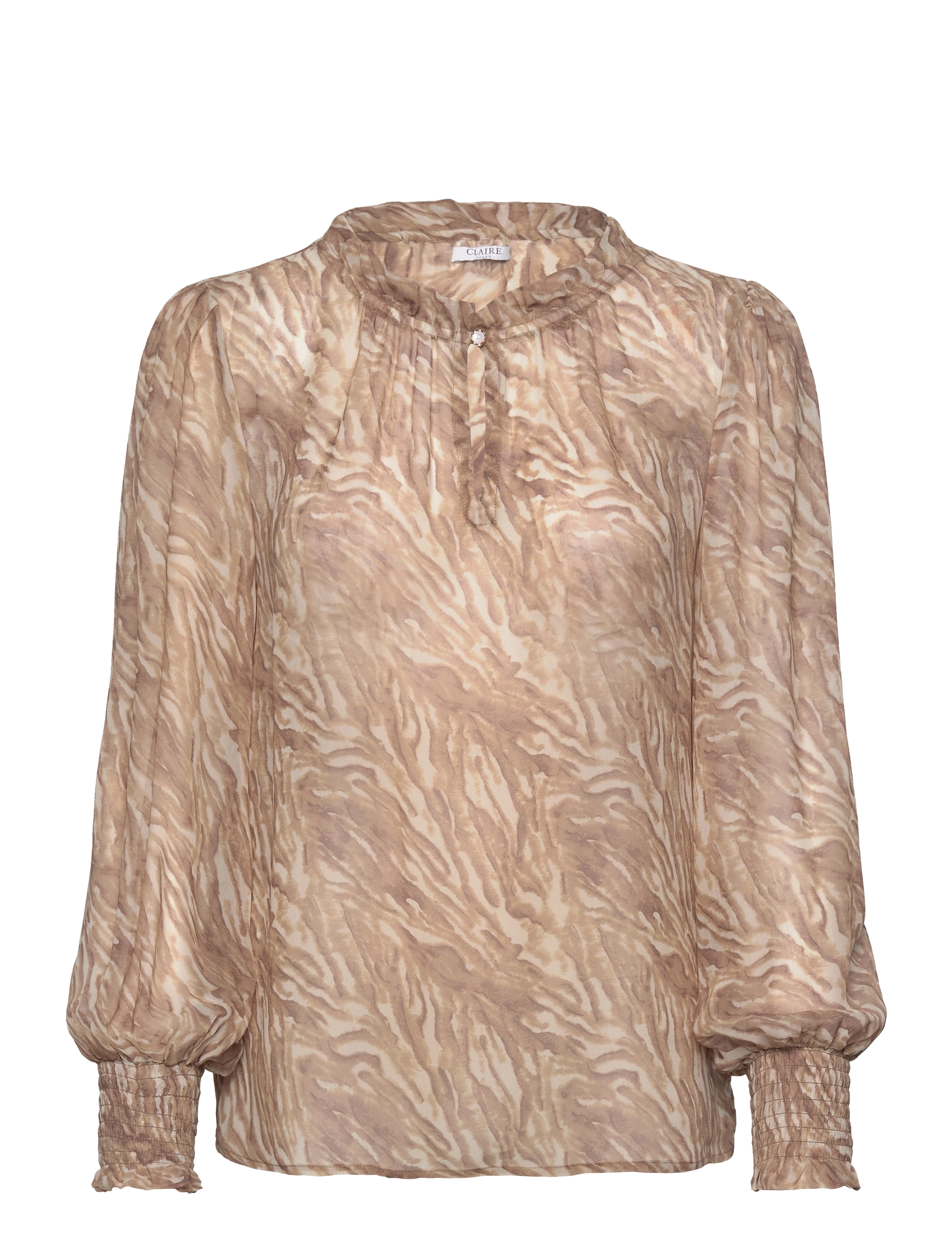 Claire Woman Raquel - Shirt - Tøj - SAND STONE / beige