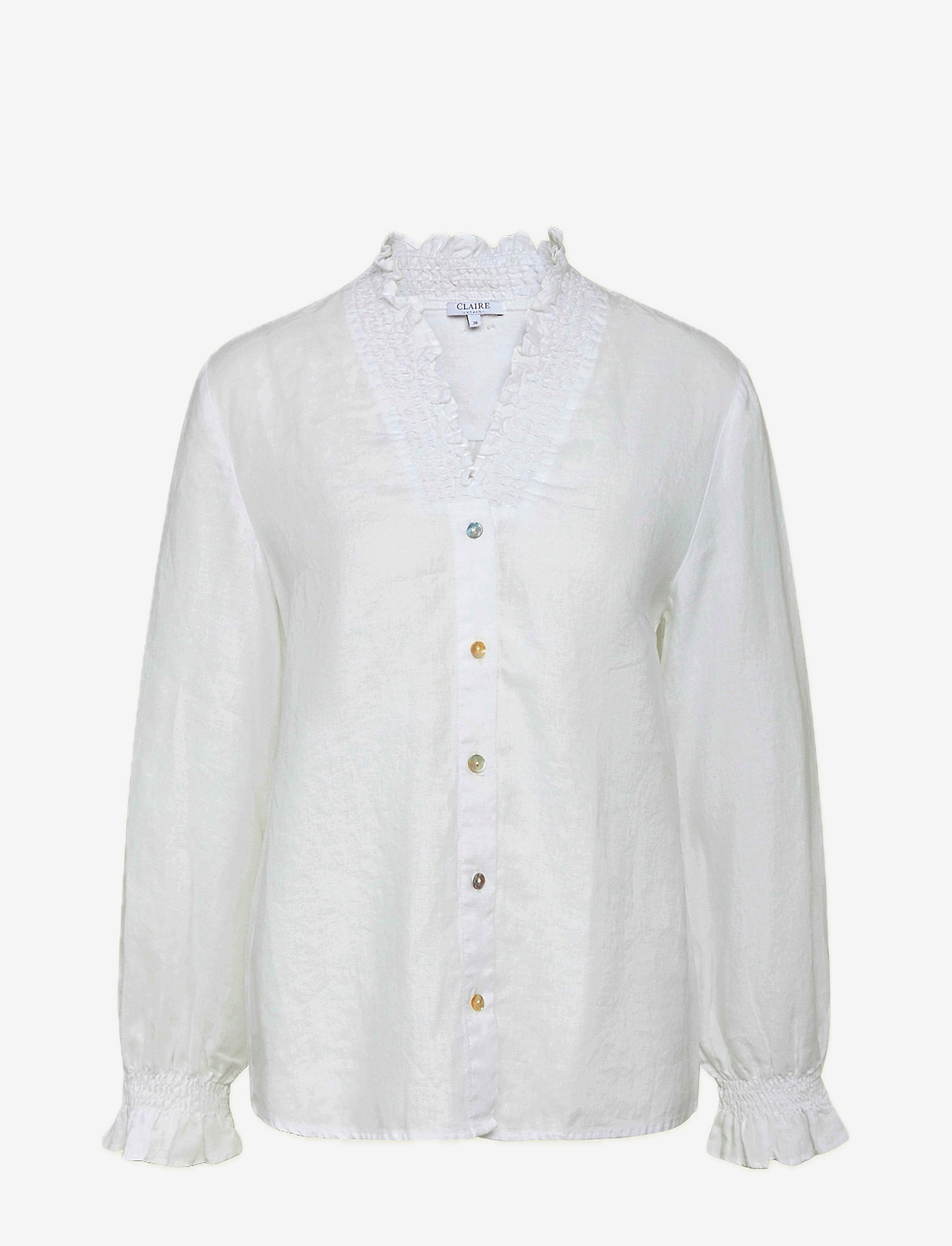 Claire Woman - CW-Rici - Blouse - pikkade varrukatega pluusid - white - 0