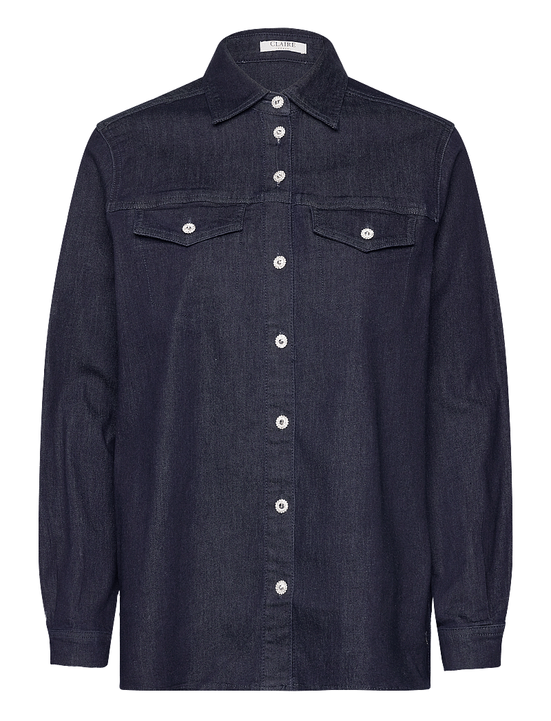 Claire Woman - CWRazia - Shirt - denimskjorter - blue denim - 0