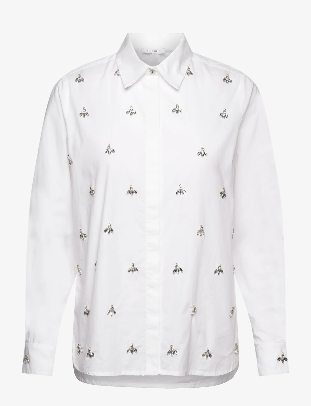 Claire Woman - CWRana - Shirt - long-sleeved shirts - white - 1