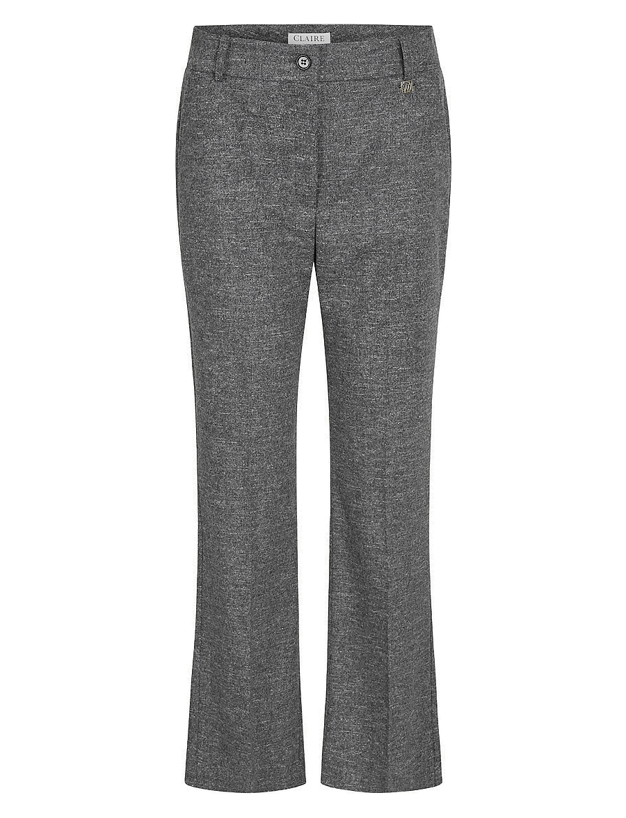 Claire Woman - CWThira - Trousers - grey blend - 0