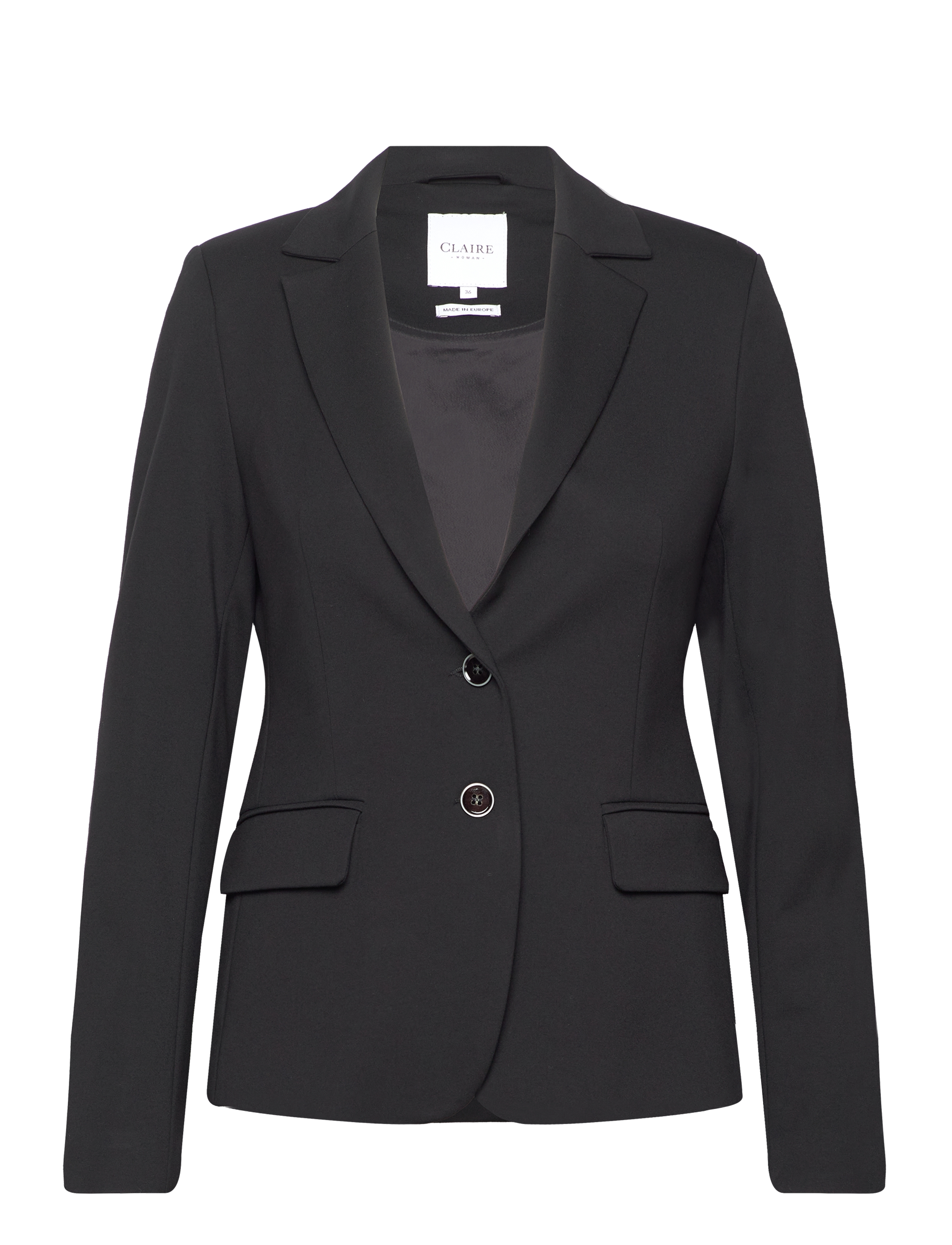 Claire Woman Cwelinor Blazer, 44, Schwarz - Single Breasted Frauen