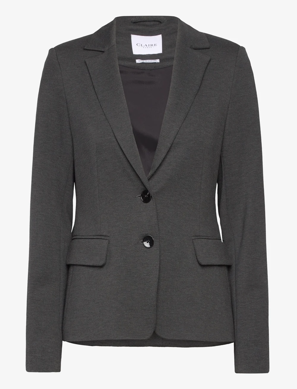 Claire Woman - CWElinor blazer - enkelknäppta kavajer - grey blend - 0