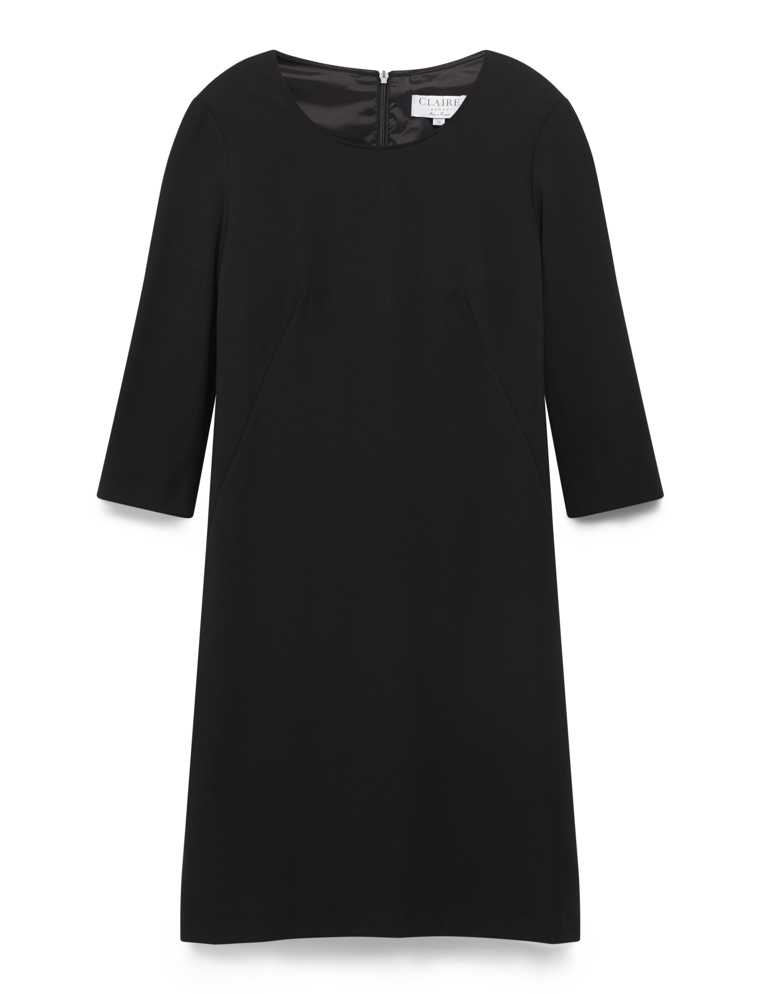 Claire Woman CWDemi Dress - Midikleider - BLACK / black