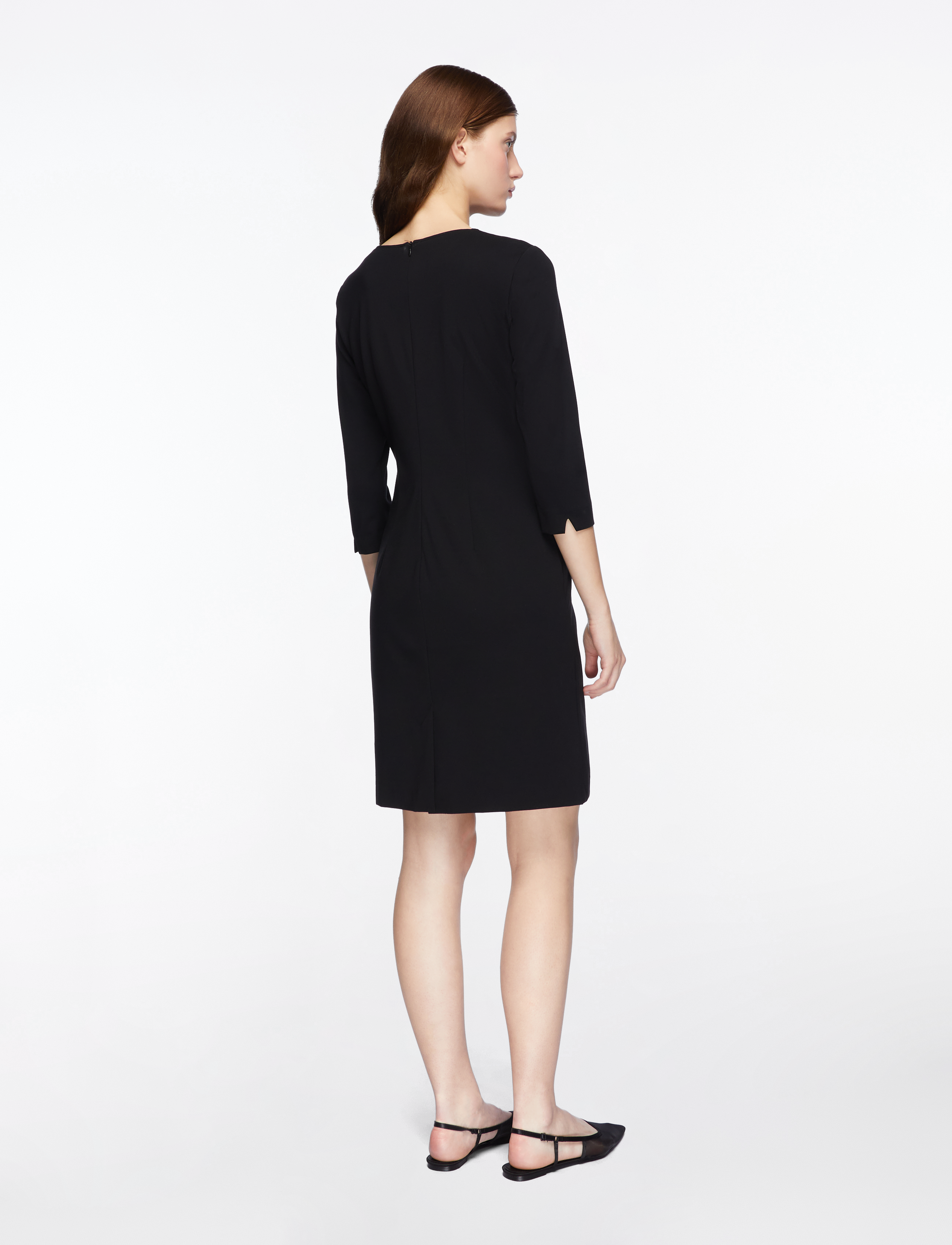 Claire Woman - CWDemi Dress - midi kjoler - black - 4
