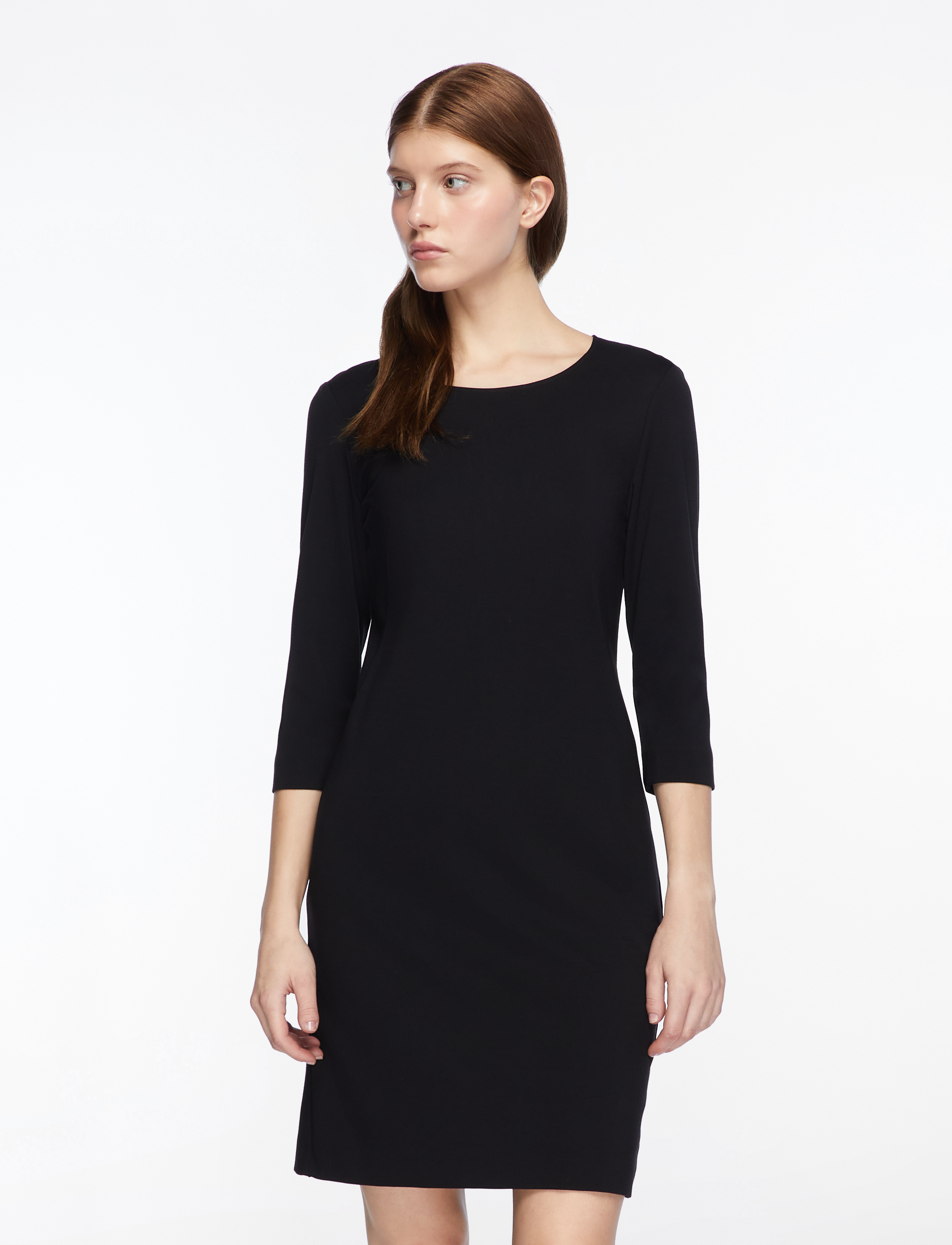 Claire Woman CWDemi Dress - Midikleider - BLACK / black
