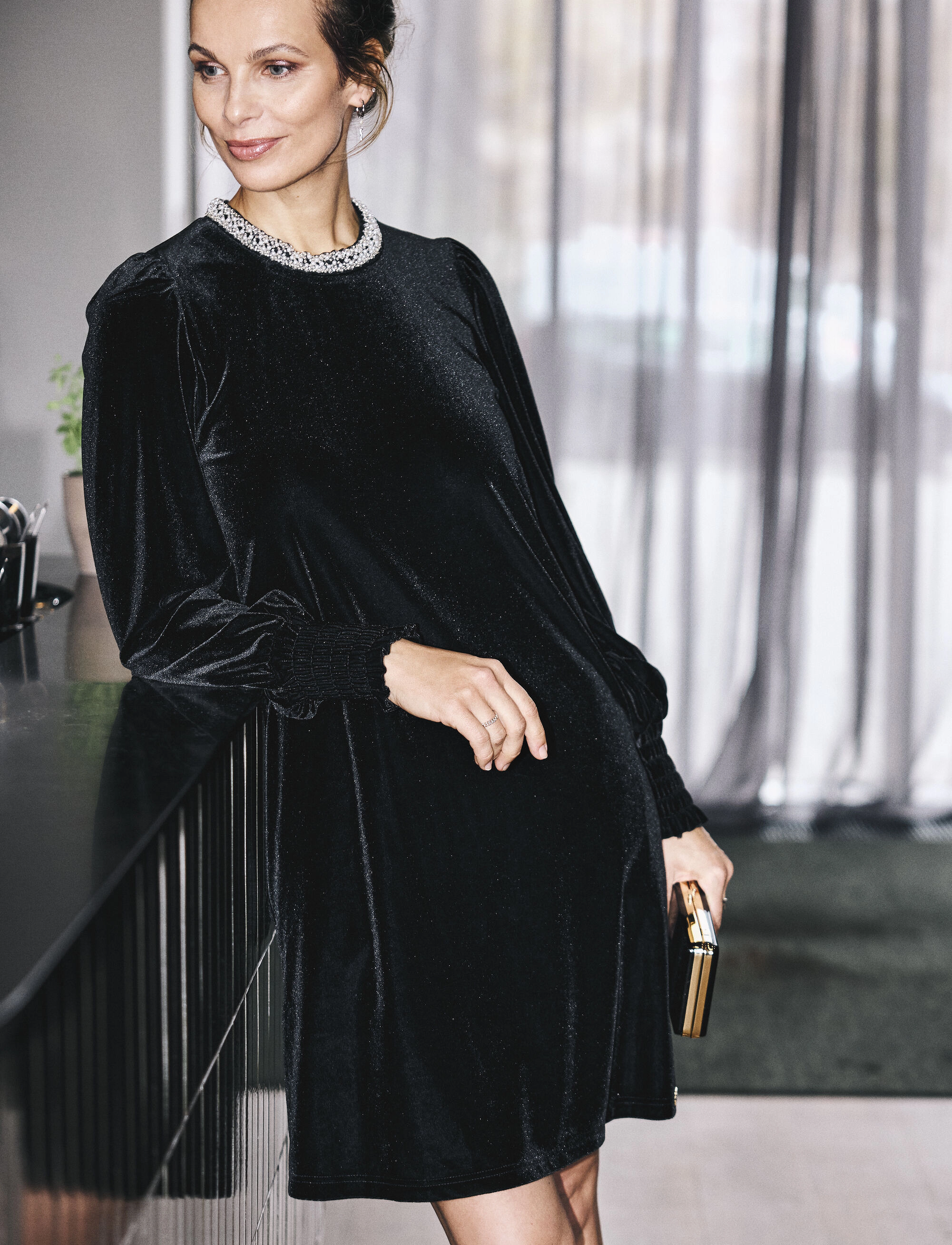 Claire Woman CWDahla - Dress - Kjoler - BLACK / black