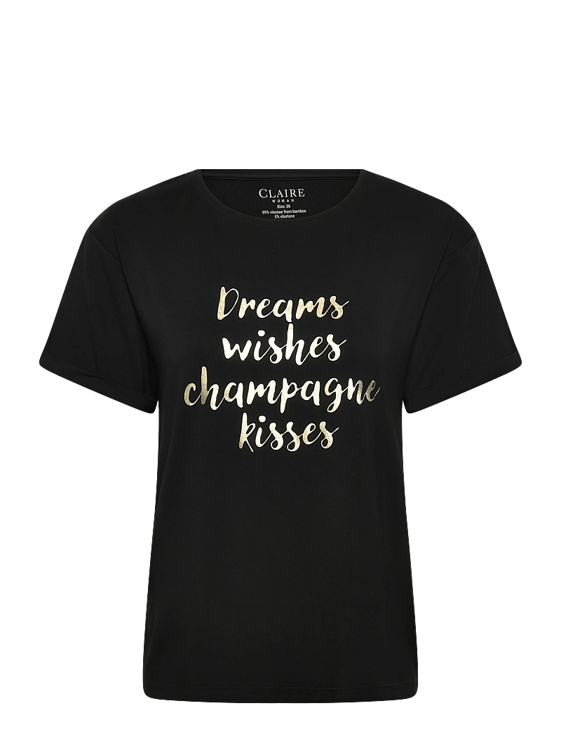 Claire Woman - Cwaoife - t-shirts - black - 0