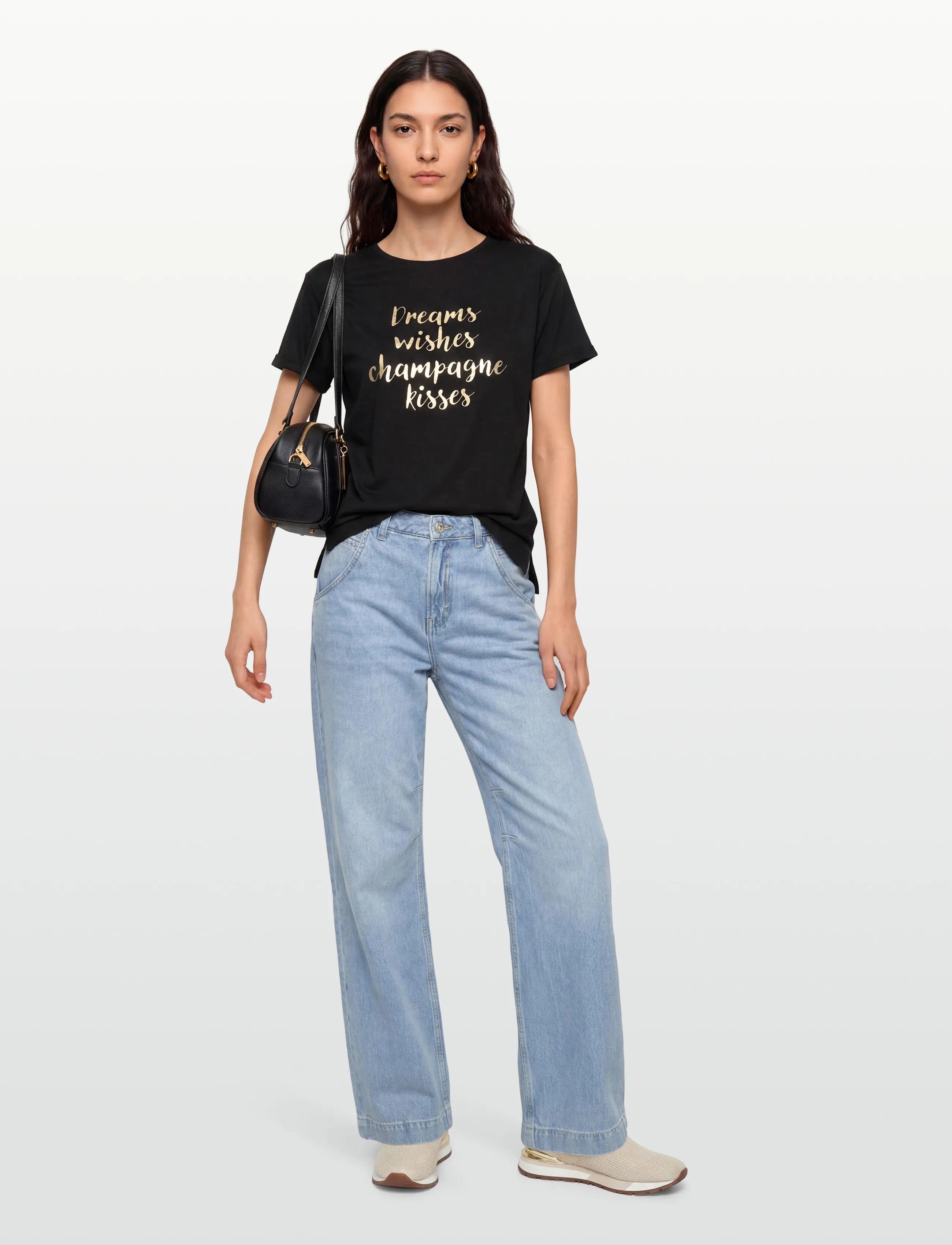 Claire Woman Cwaoife - T-shirts - BLACK / black