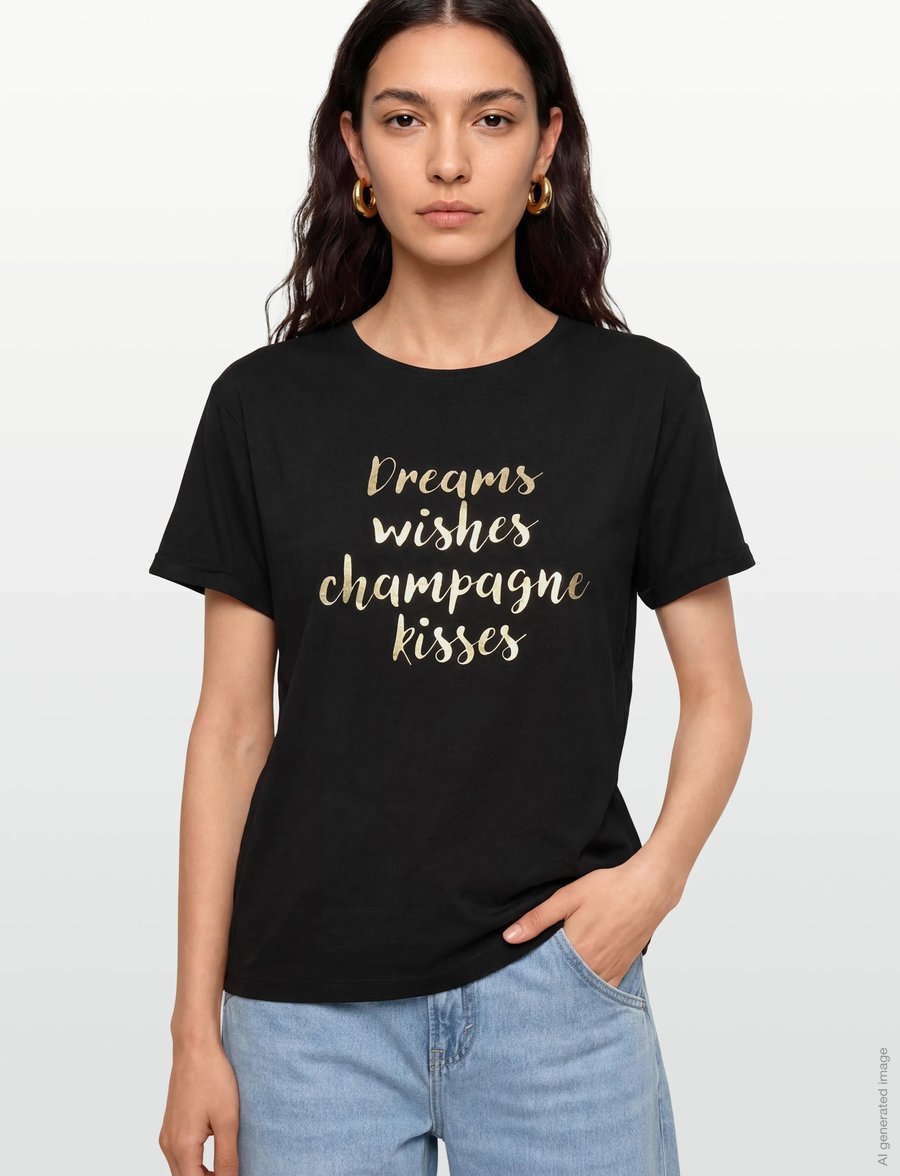 Claire Woman - Cwaoife - t-shirts - black - 3