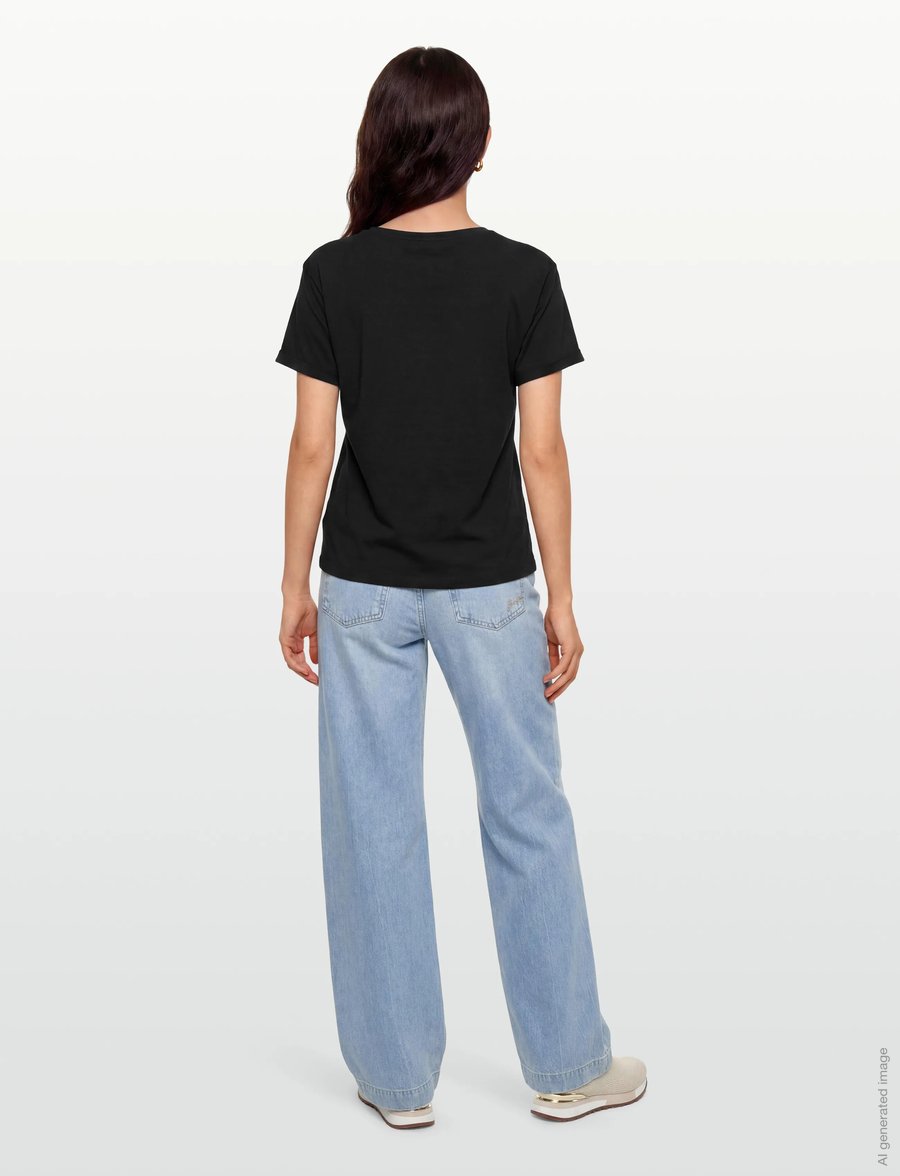 Claire Woman - Cwaoife - t-shirts - black - 4