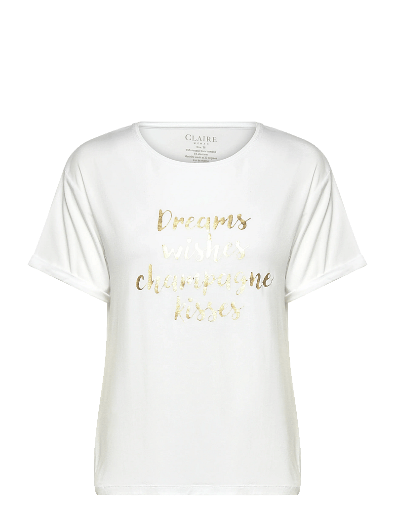 Claire Woman - Cwaoife - t-shirts - white - 0