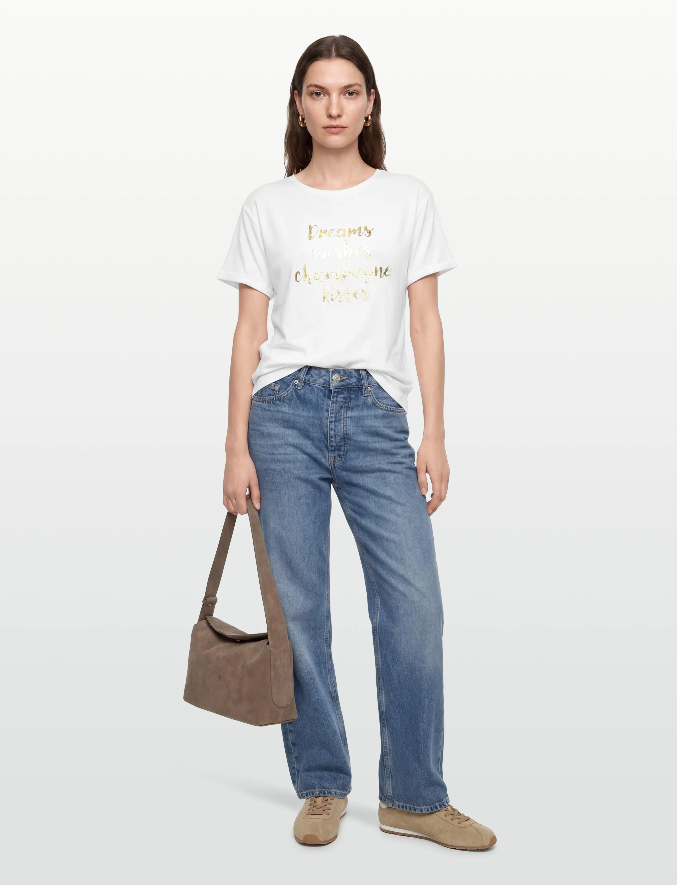 Claire Woman Cwaoife - T-shirts & Toppe - WHITE / white