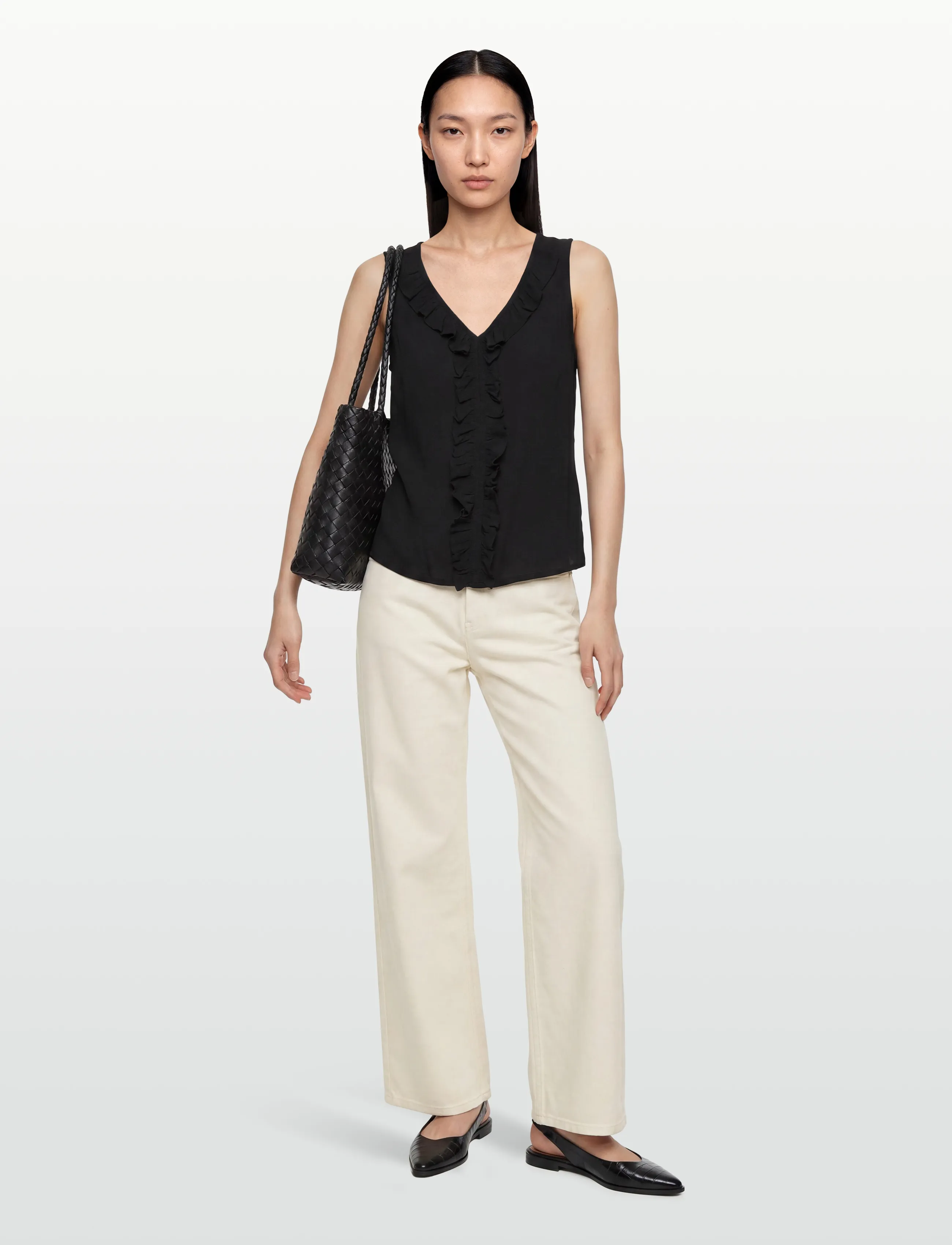 Claire Woman - Cwsabilla - Ärmlösa blusar - black - 0