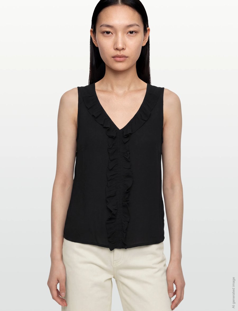 Claire Woman - Cwsabilla - Ärmlösa blusar - black - 3
