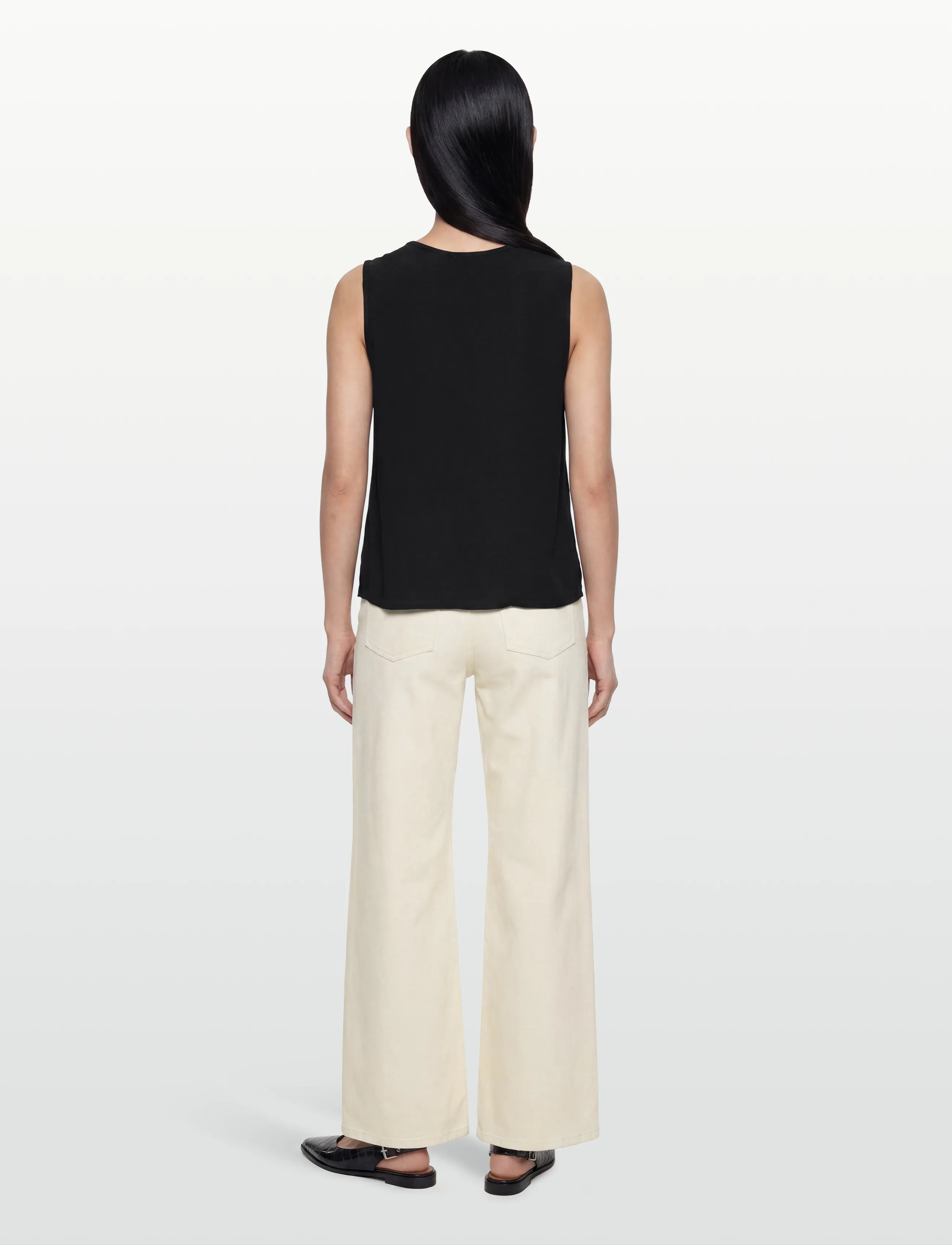 Claire Woman - Cwsabilla - Ärmlösa blusar - black - 4
