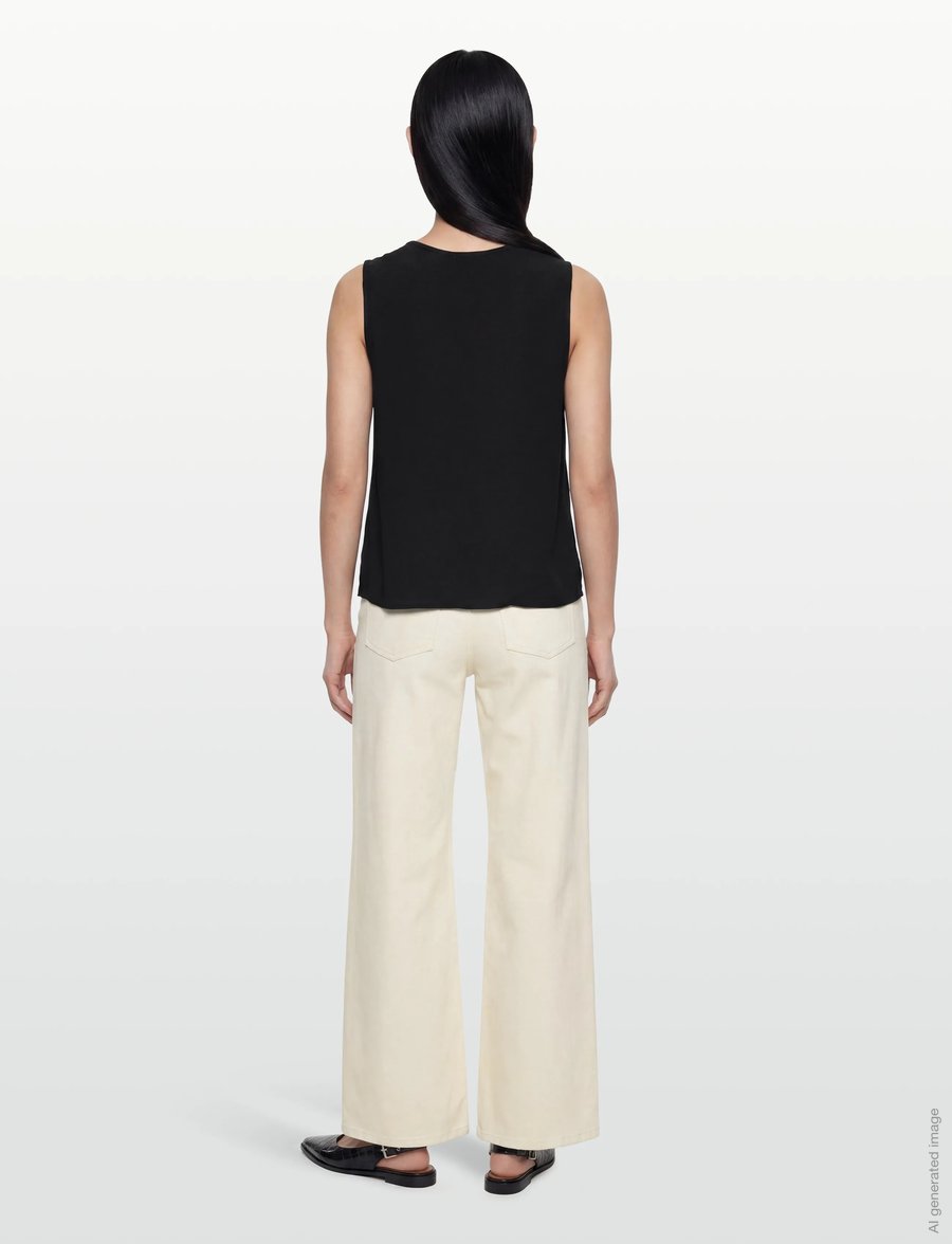 Claire Woman - Cwsabilla - Ärmlösa blusar - black - 4
