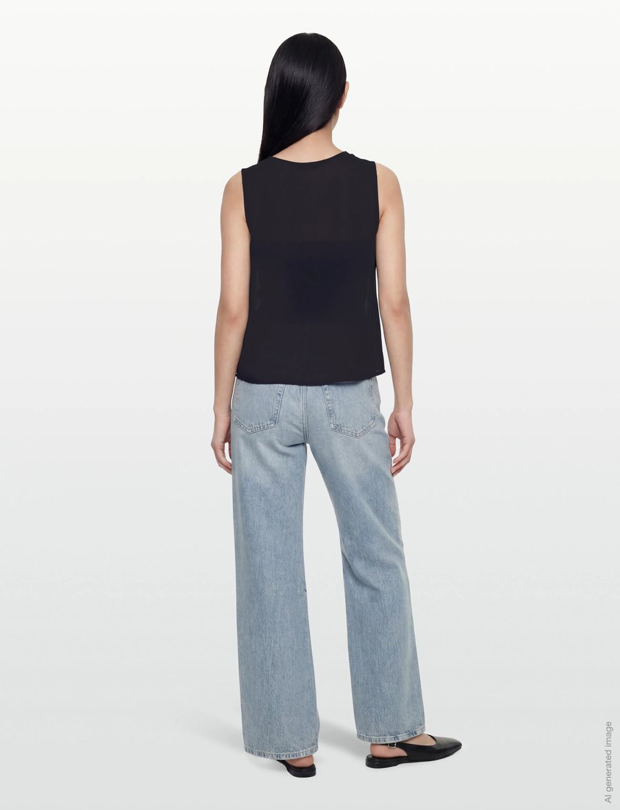 Claire Woman - Cwsabilla - Ärmlösa blusar - dark navy - 4