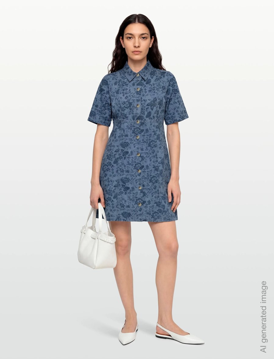 Claire Woman - Cwdaisymariia - shirt dresses - medium blue denim - 0