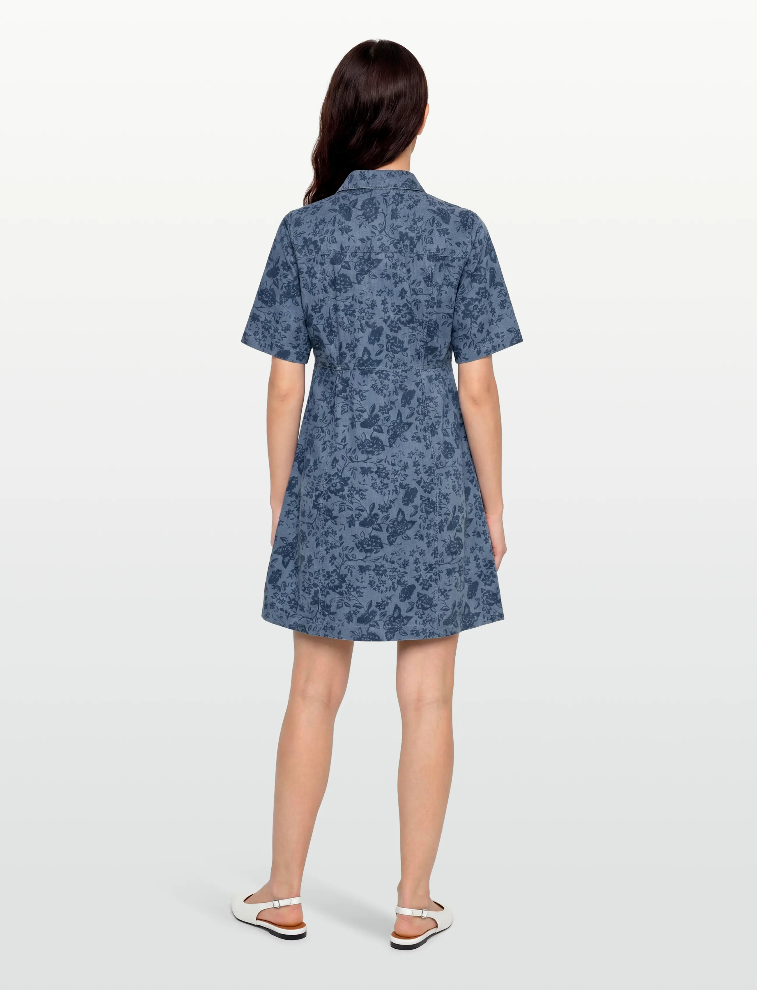 Claire Woman - Cwdaisymariia - skjortekjoler - medium blue denim - 4