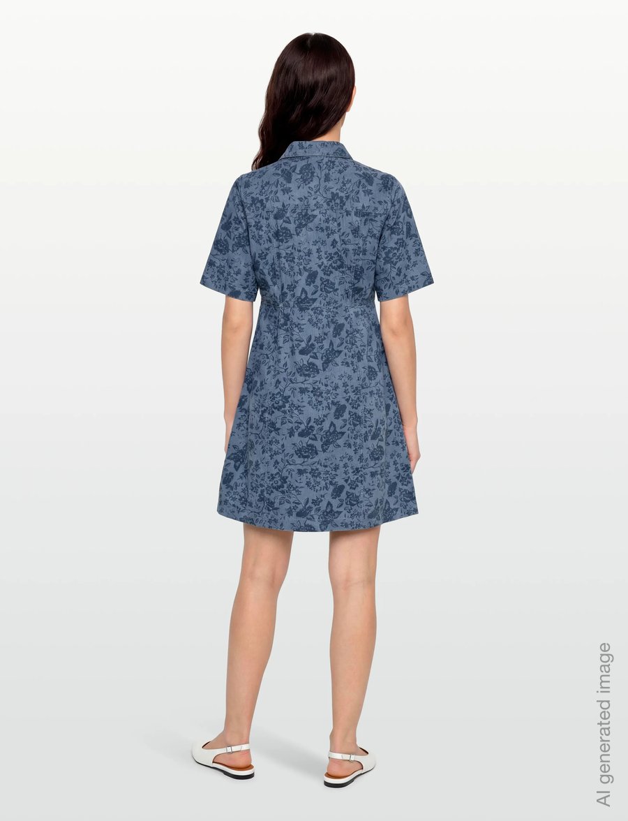 Claire Woman - Cwdaisymariia - shirt dresses - medium blue denim - 4