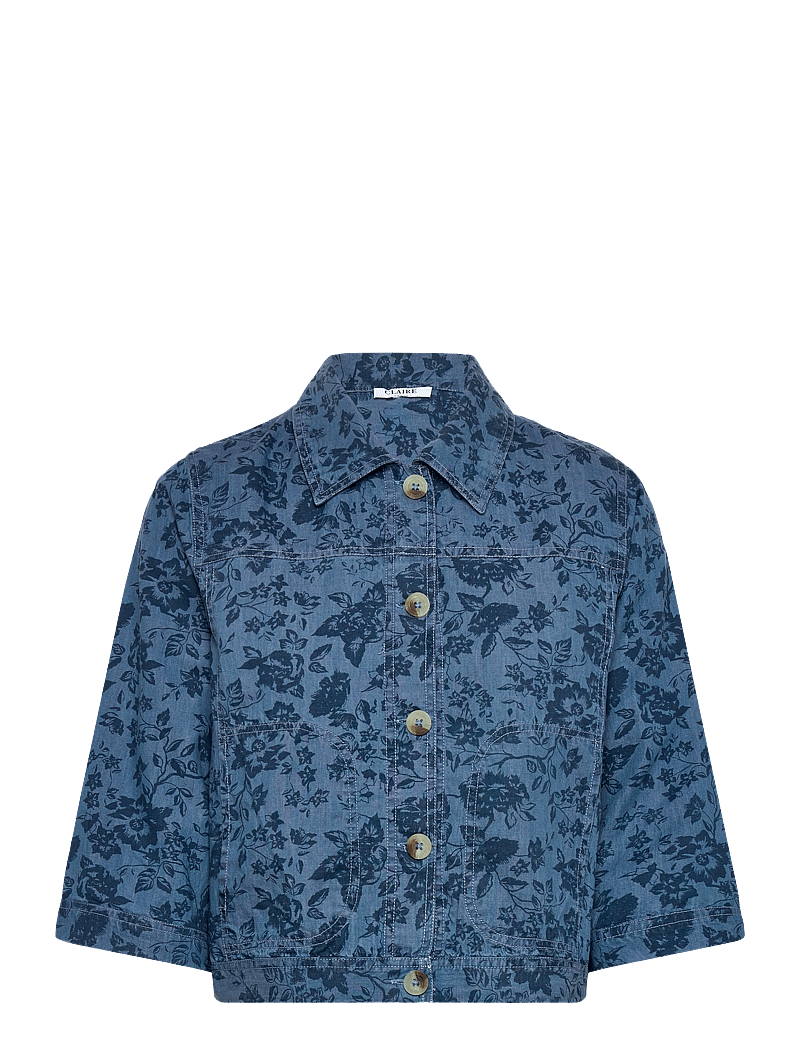 Claire Woman - Cweffie - forårsjakker - medium blue denim - 0