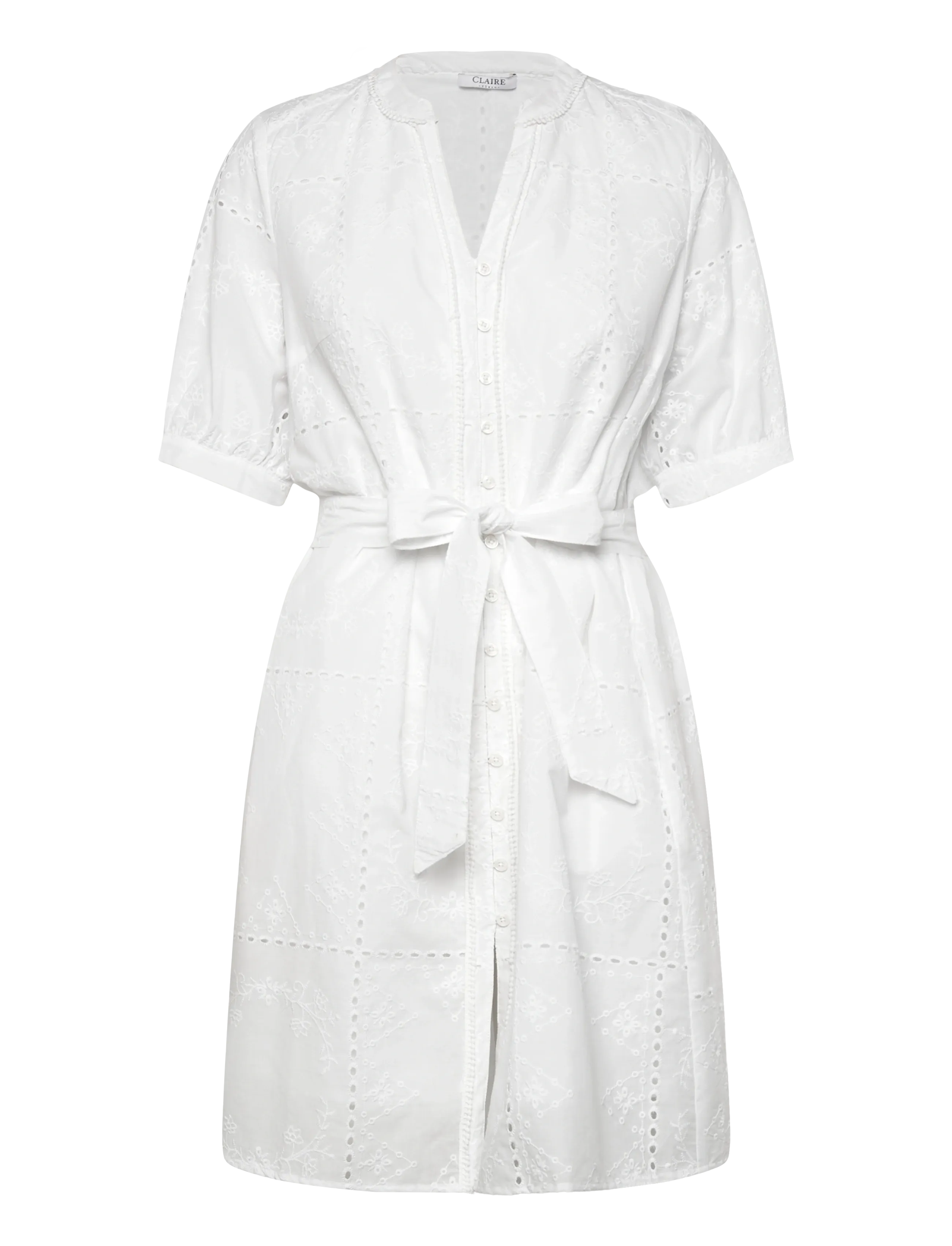 Claire Woman Cwkathalina - Marškinių tipo suknelės - WHITE / white