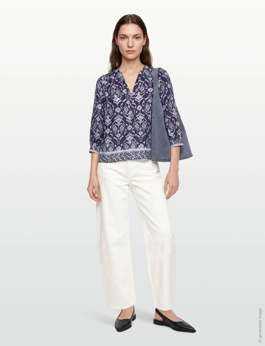 Claire Woman - Cwsaharra - pikkade varrukatega pluusid - blueprint - 0