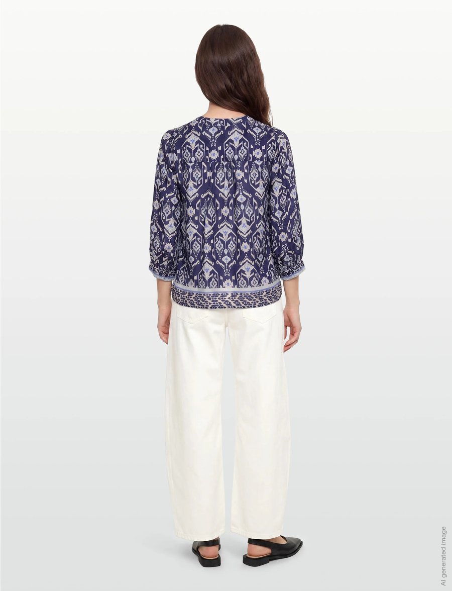Claire Woman - Cwsaharra - pikkade varrukatega pluusid - blueprint - 4