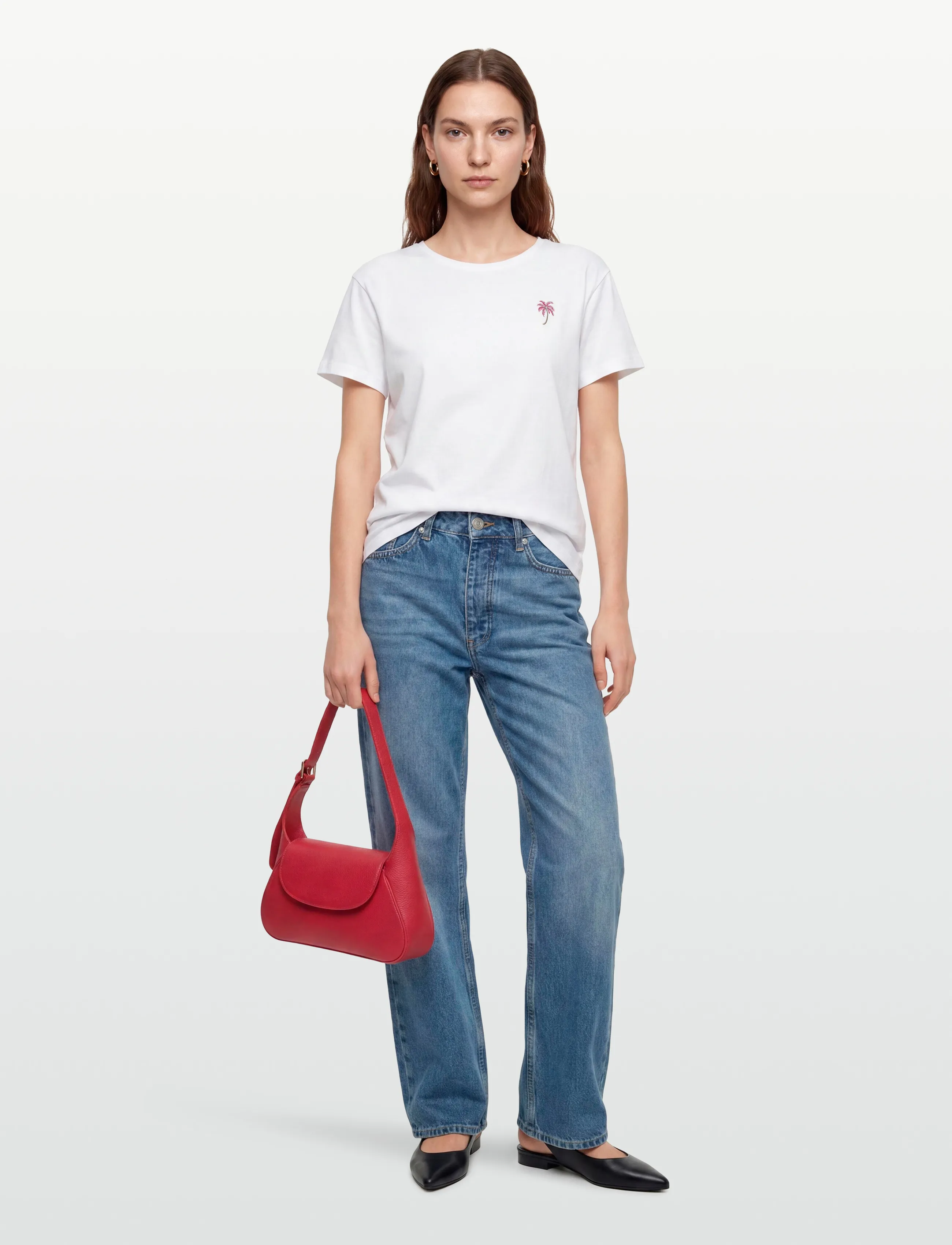 Claire Woman Cwalouette - T-shirts & Toppe - FIJI PINK / white